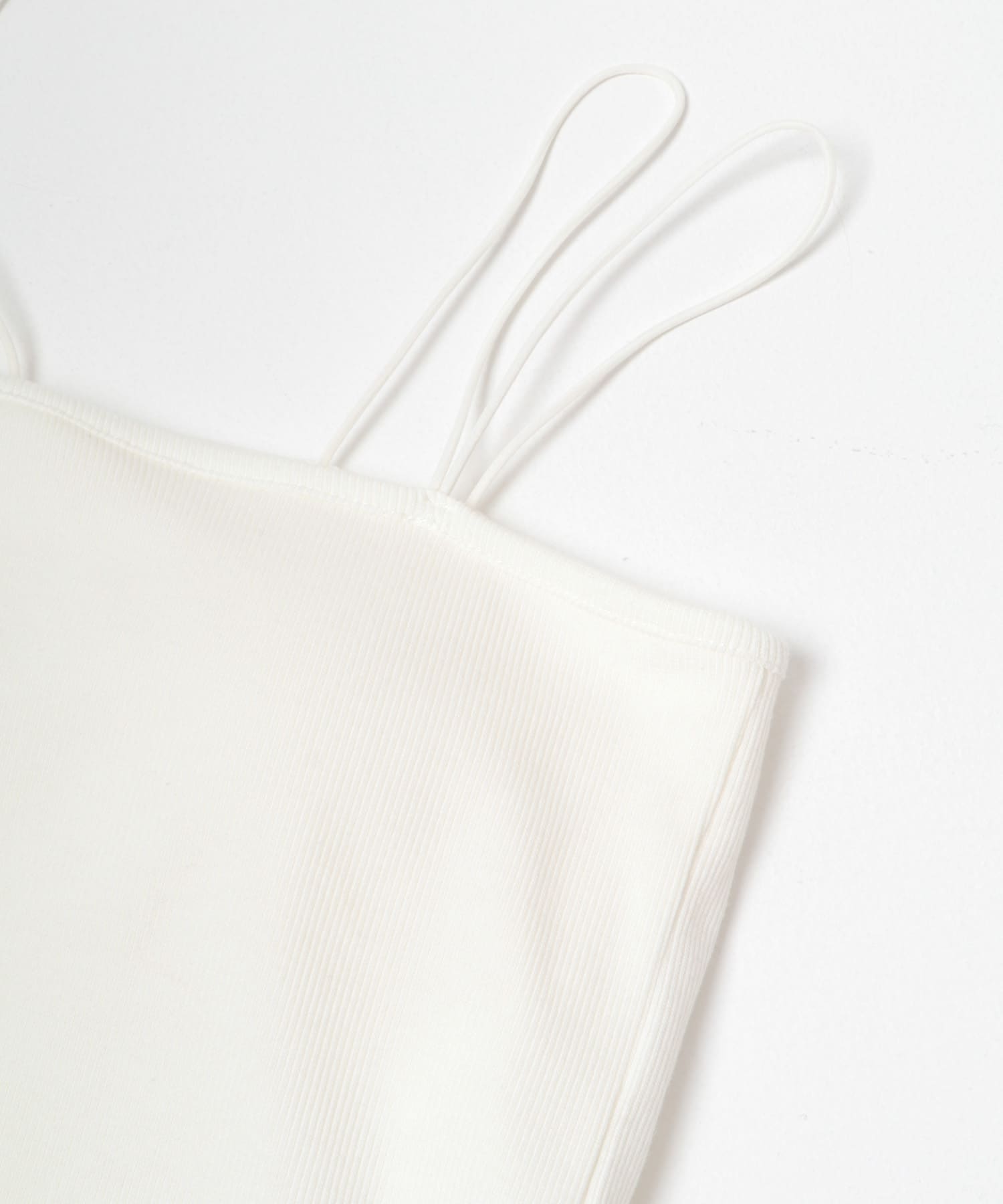 ダブルストラップカップツキキャミソール WHITE One