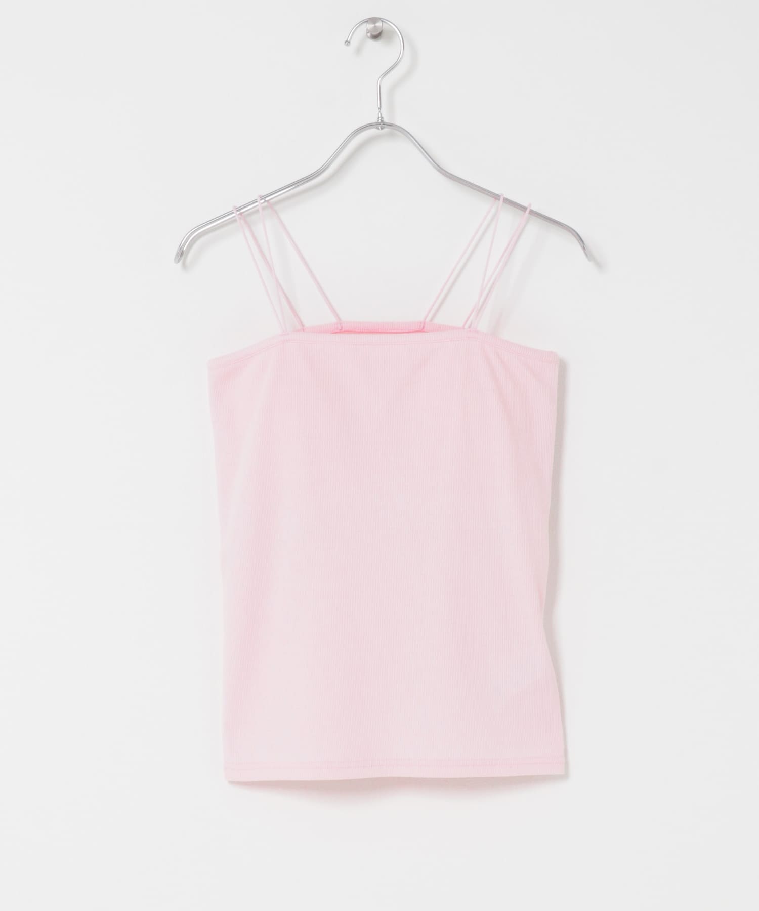 ダブルストラップカップツキキャミソール PINK One