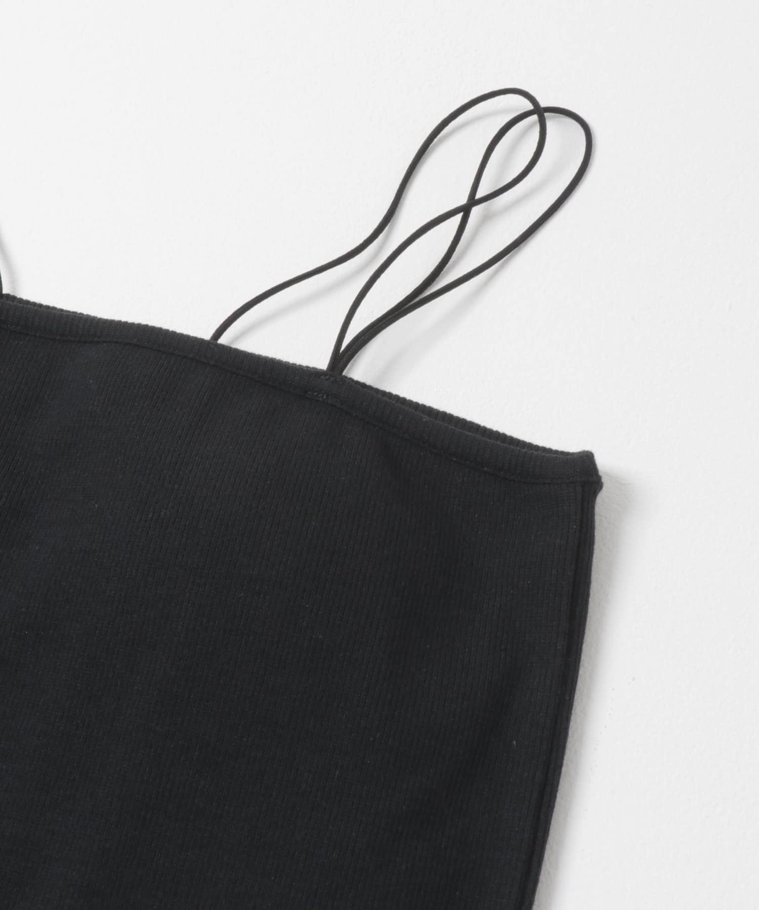 ダブルストラップカップツキキャミソール BLACK One