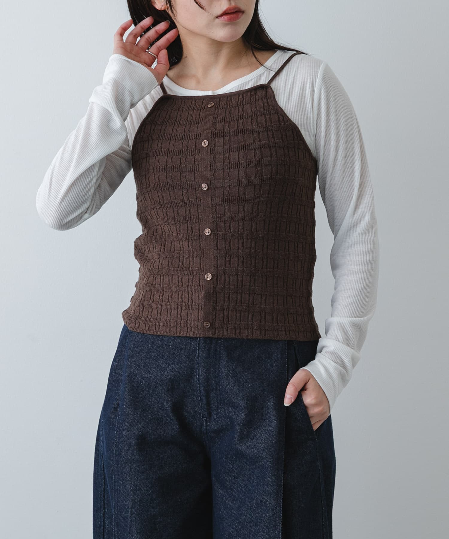 身長：158cm サイズ：one