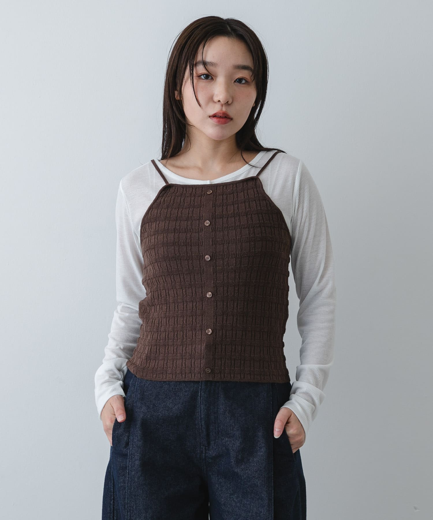 身長：158cm サイズ：one