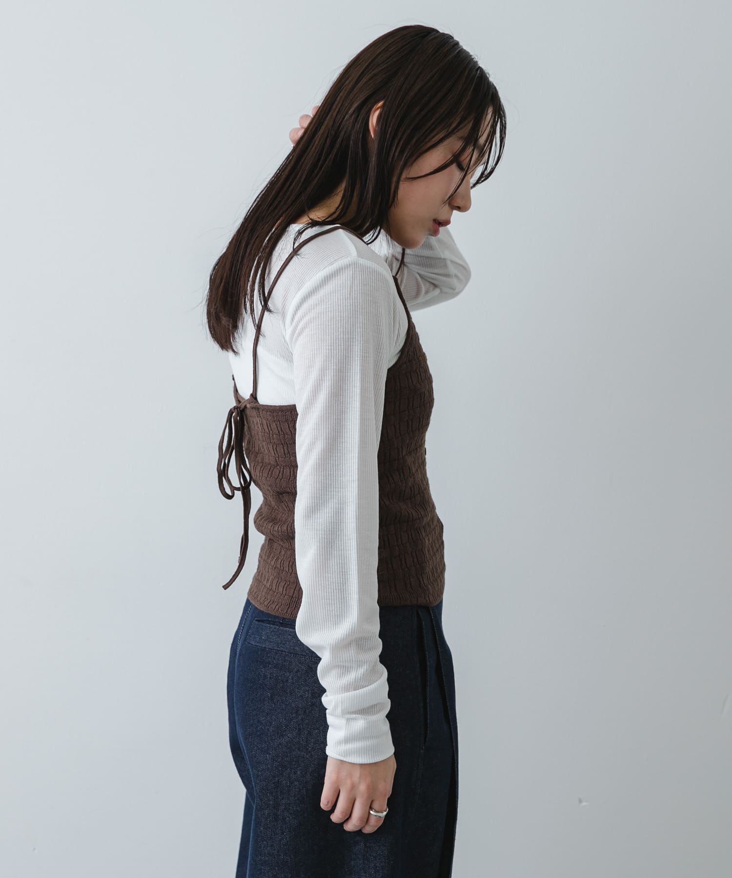 身長：158cm サイズ：one