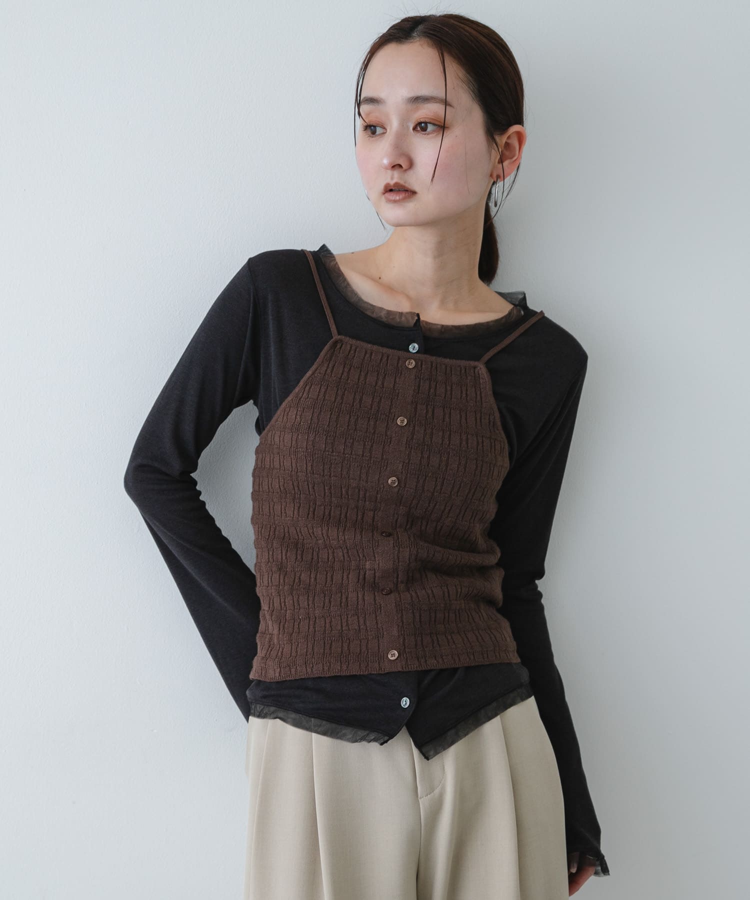 身長：169cm サイズ：one