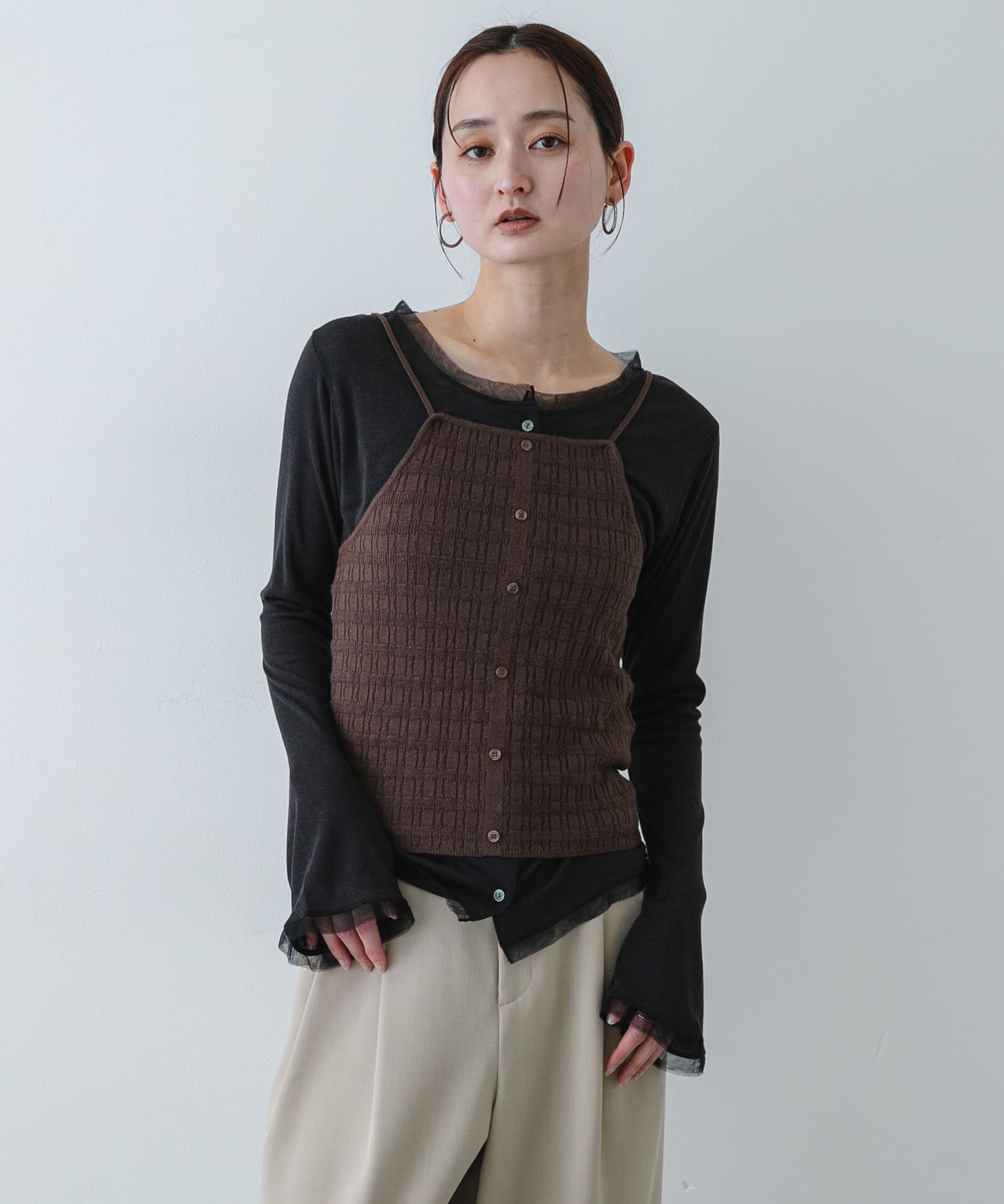 身長：169cm サイズ：one