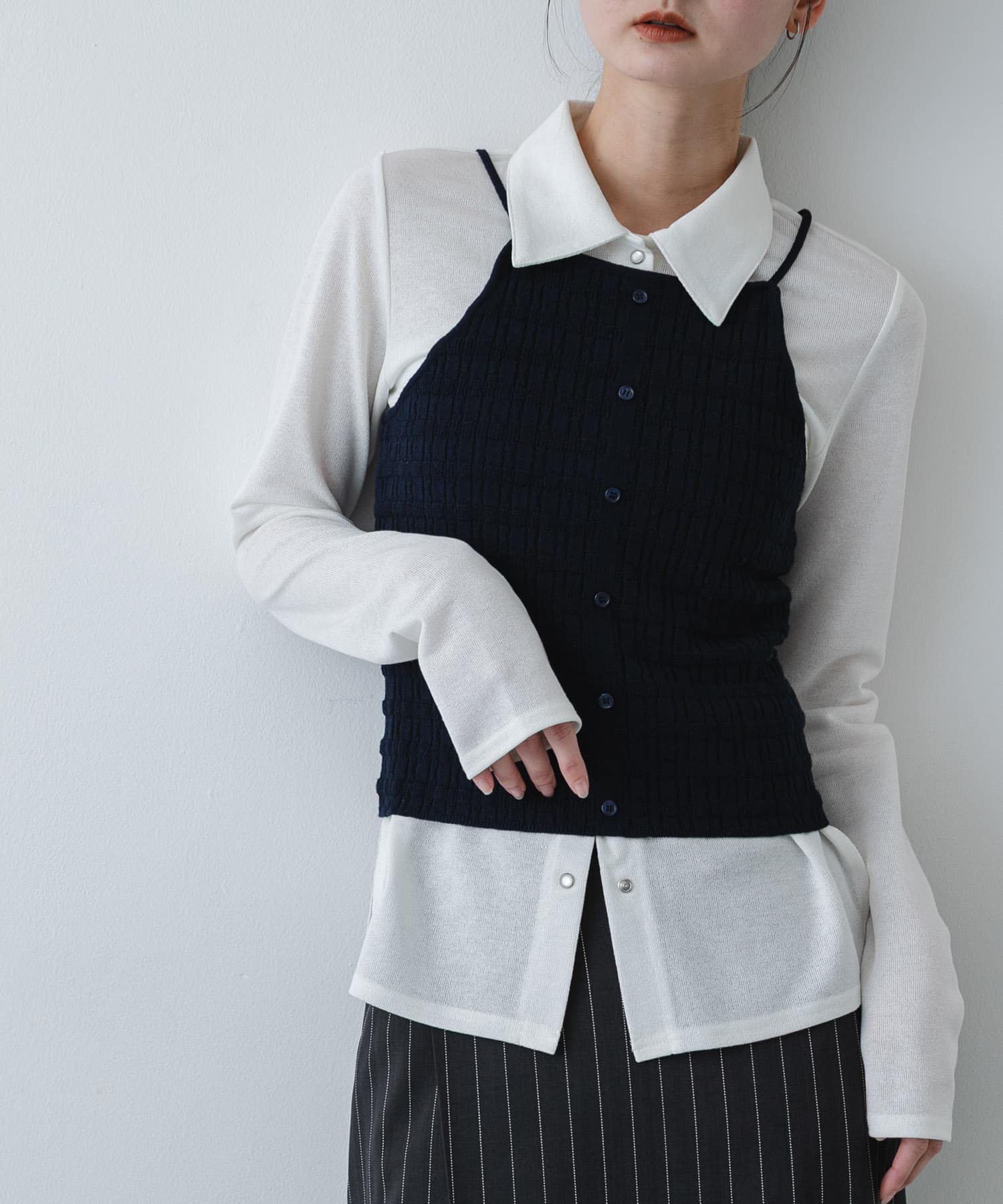 身長：169cm サイズ：one
