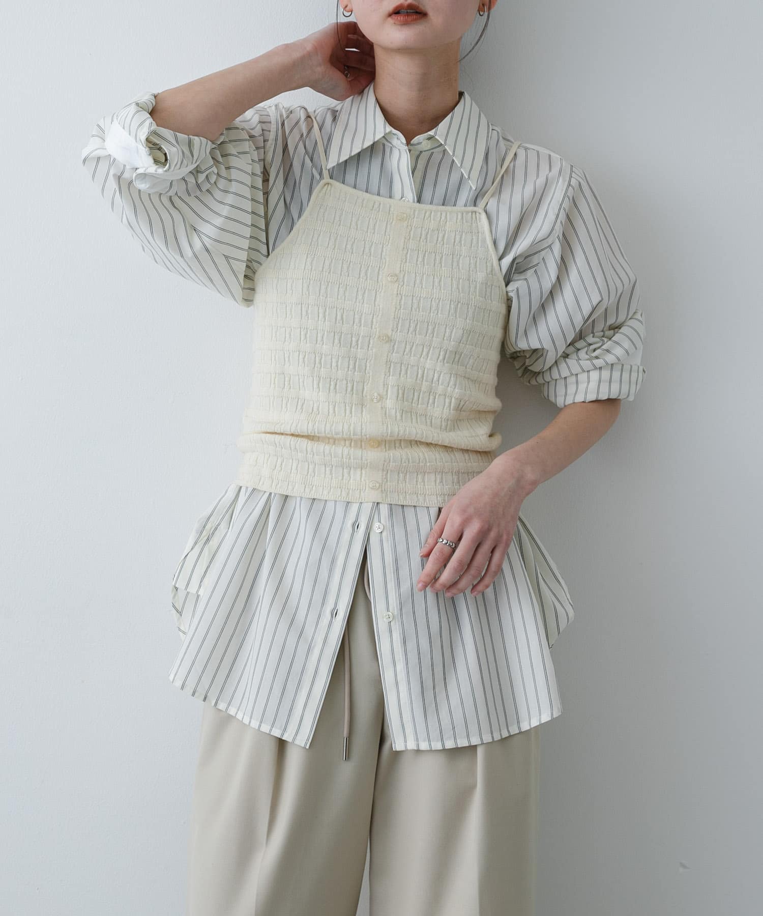 身長：169cm サイズ：one