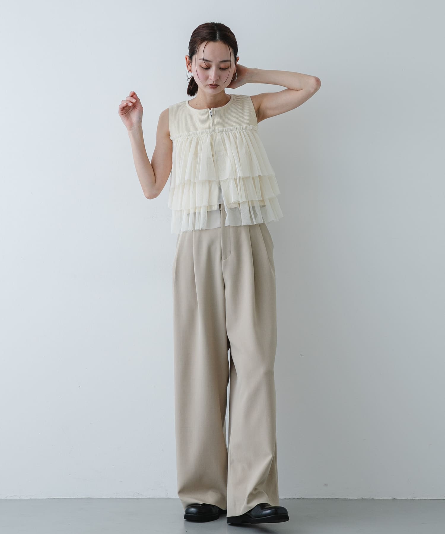 身長：169cm サイズ：one