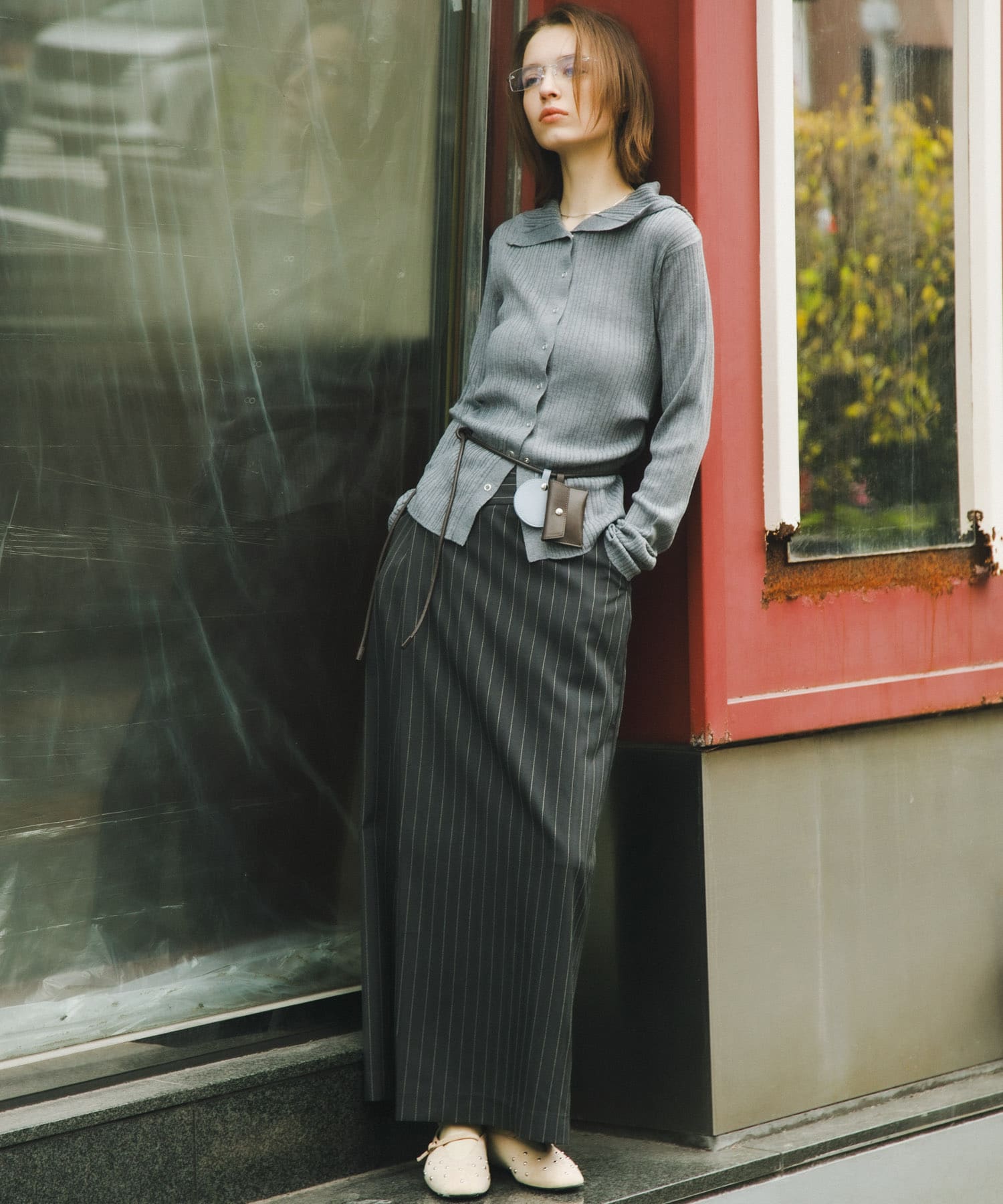 コンビカラーポーチツキベルト BRN×BLU One