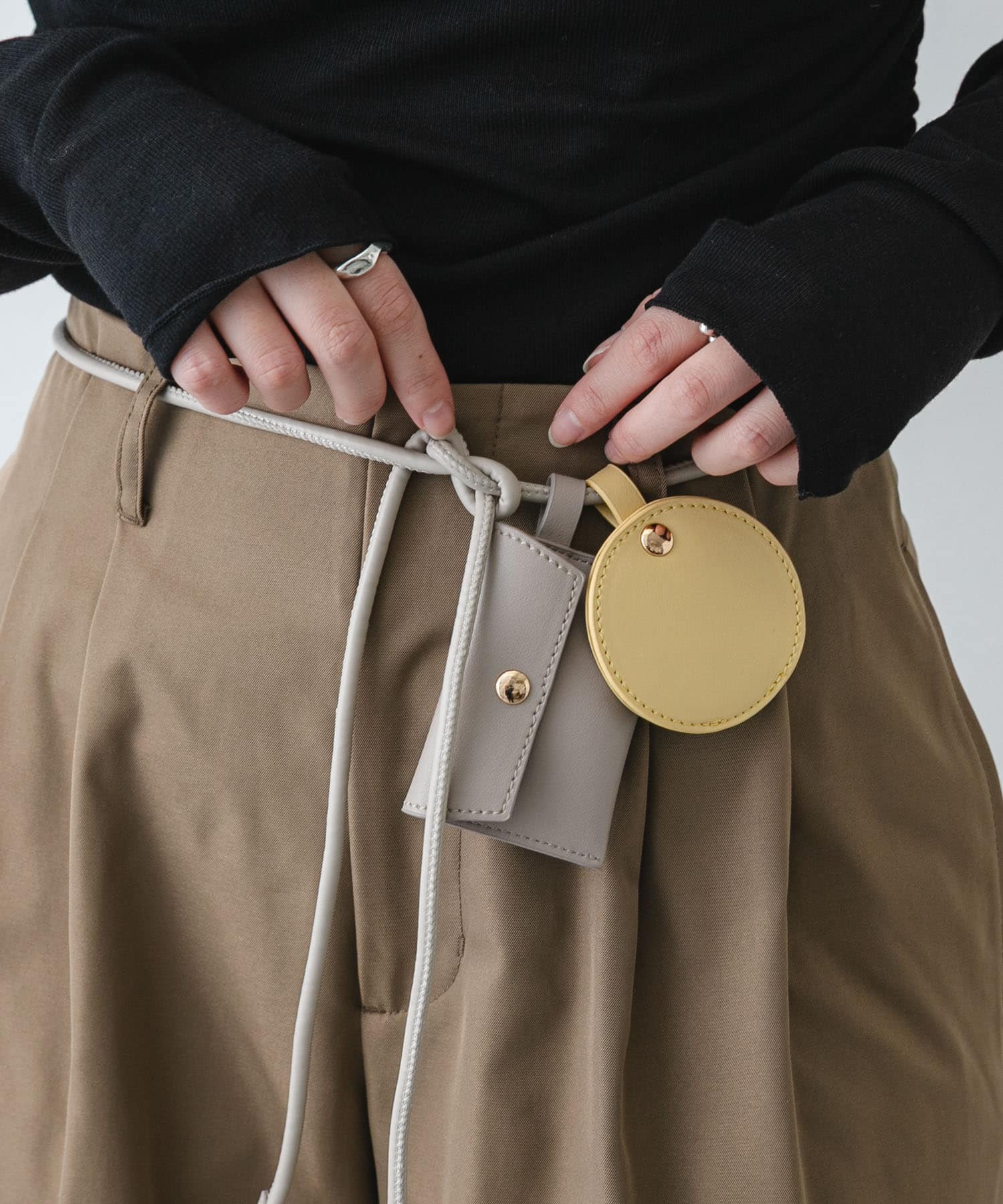 コンビカラーポーチツキベルト GRE×YEL One