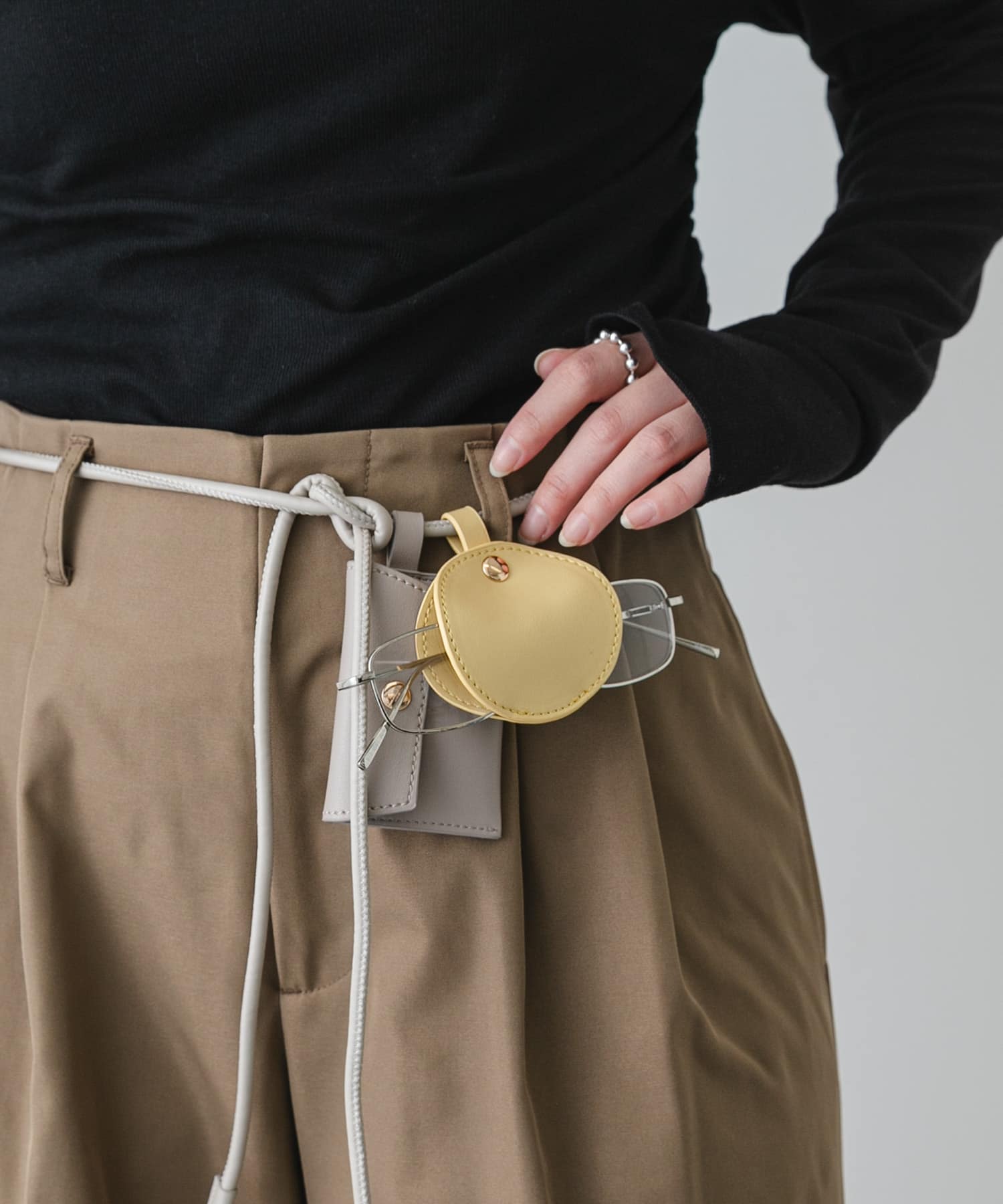 コンビカラーポーチツキベルト GRE×YEL One