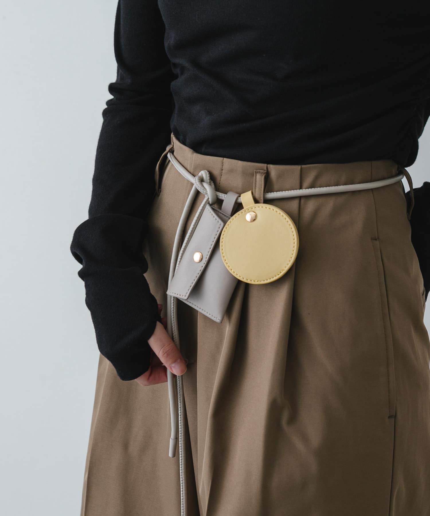 コンビカラーポーチツキベルト GRE×YEL One