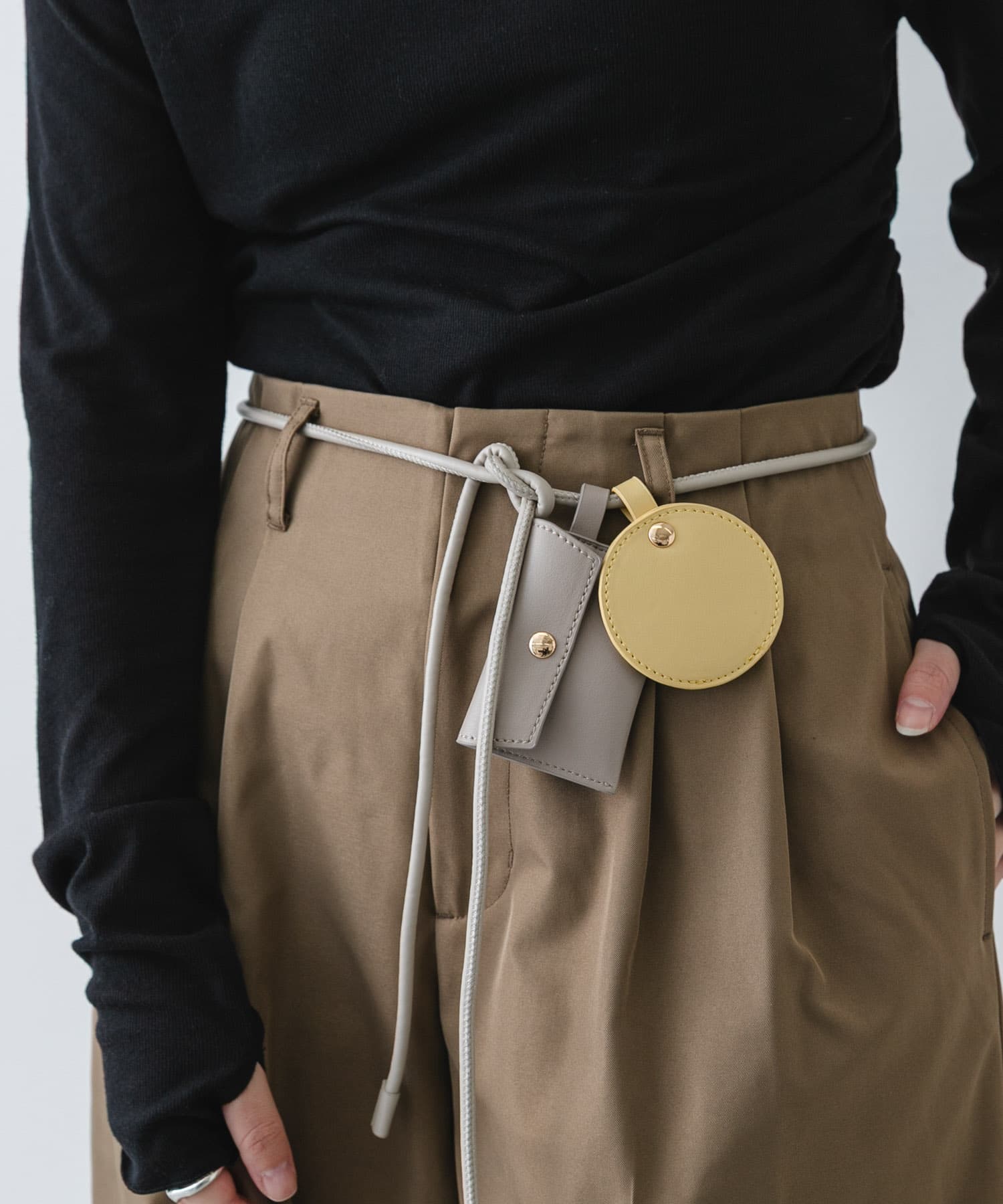 コンビカラーポーチツキベルト GRE×YEL One