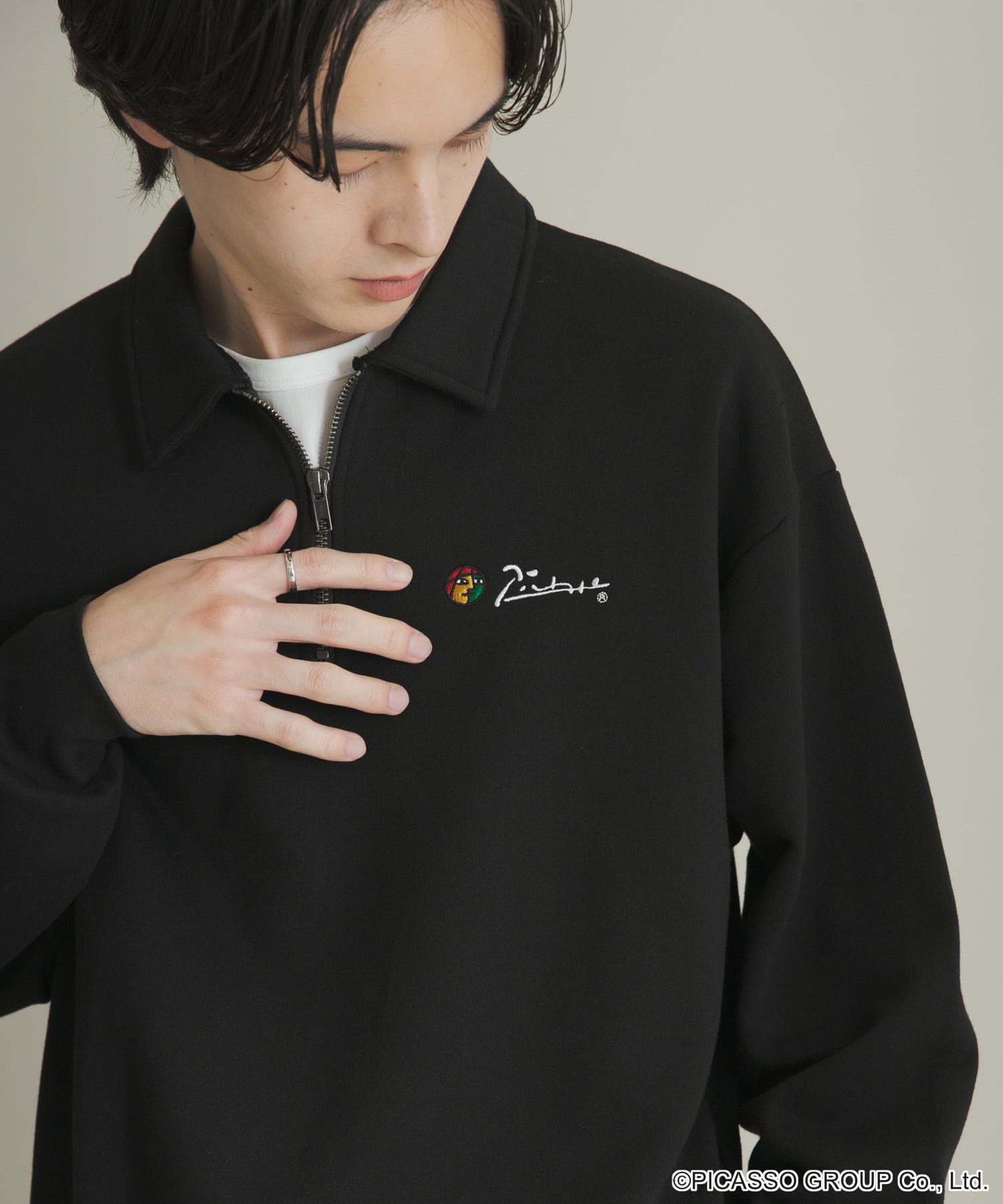 PICASSO ハーフジップスウェット(M BLACK): トップス｜URBAN RESEARCH