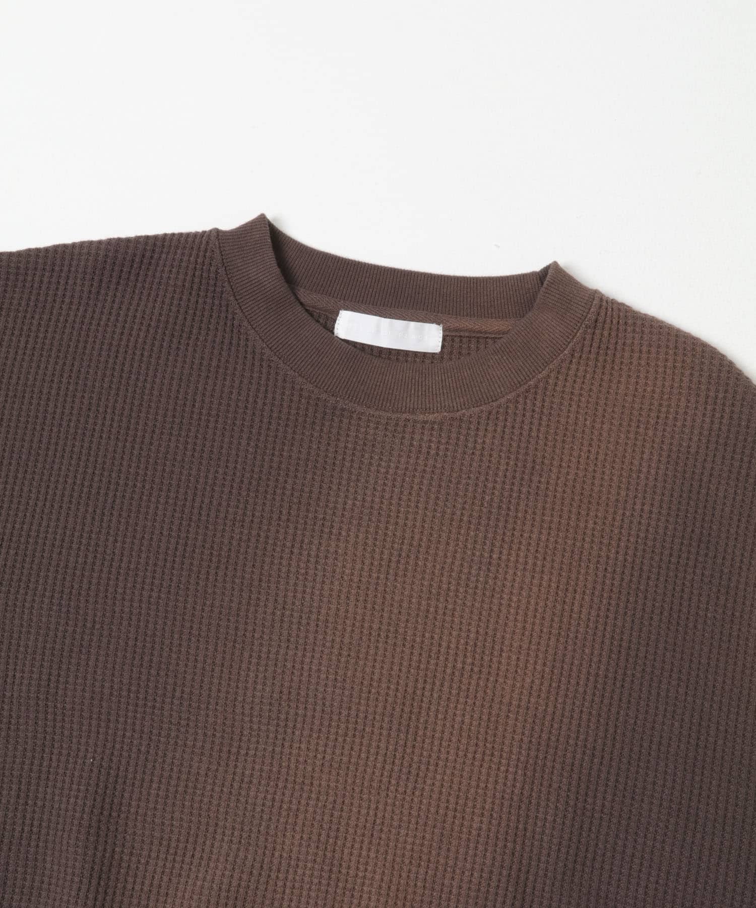 フェードワッフルバルーンスウェット BROWN M