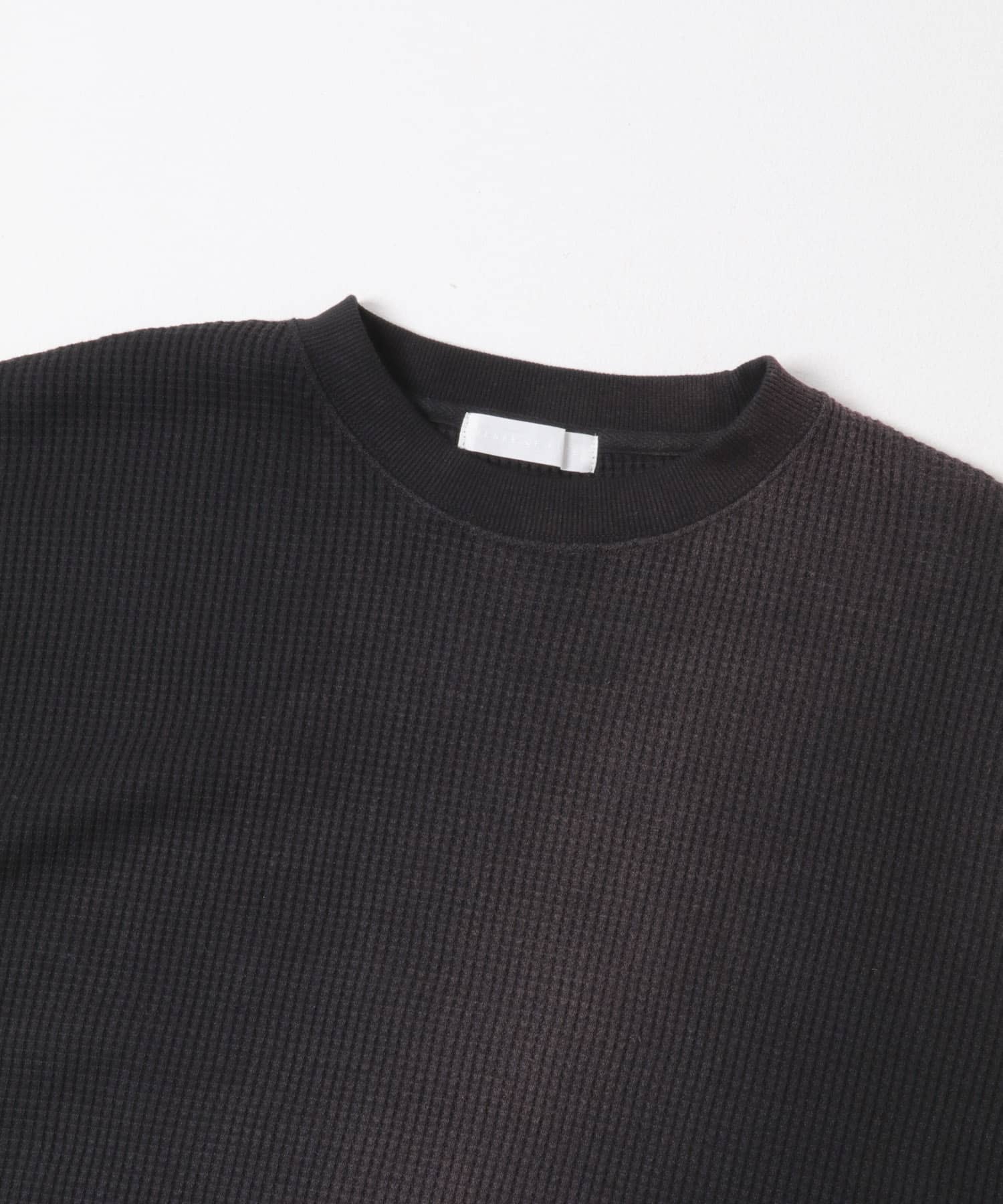 フェードワッフルバルーンスウェット BLACK M