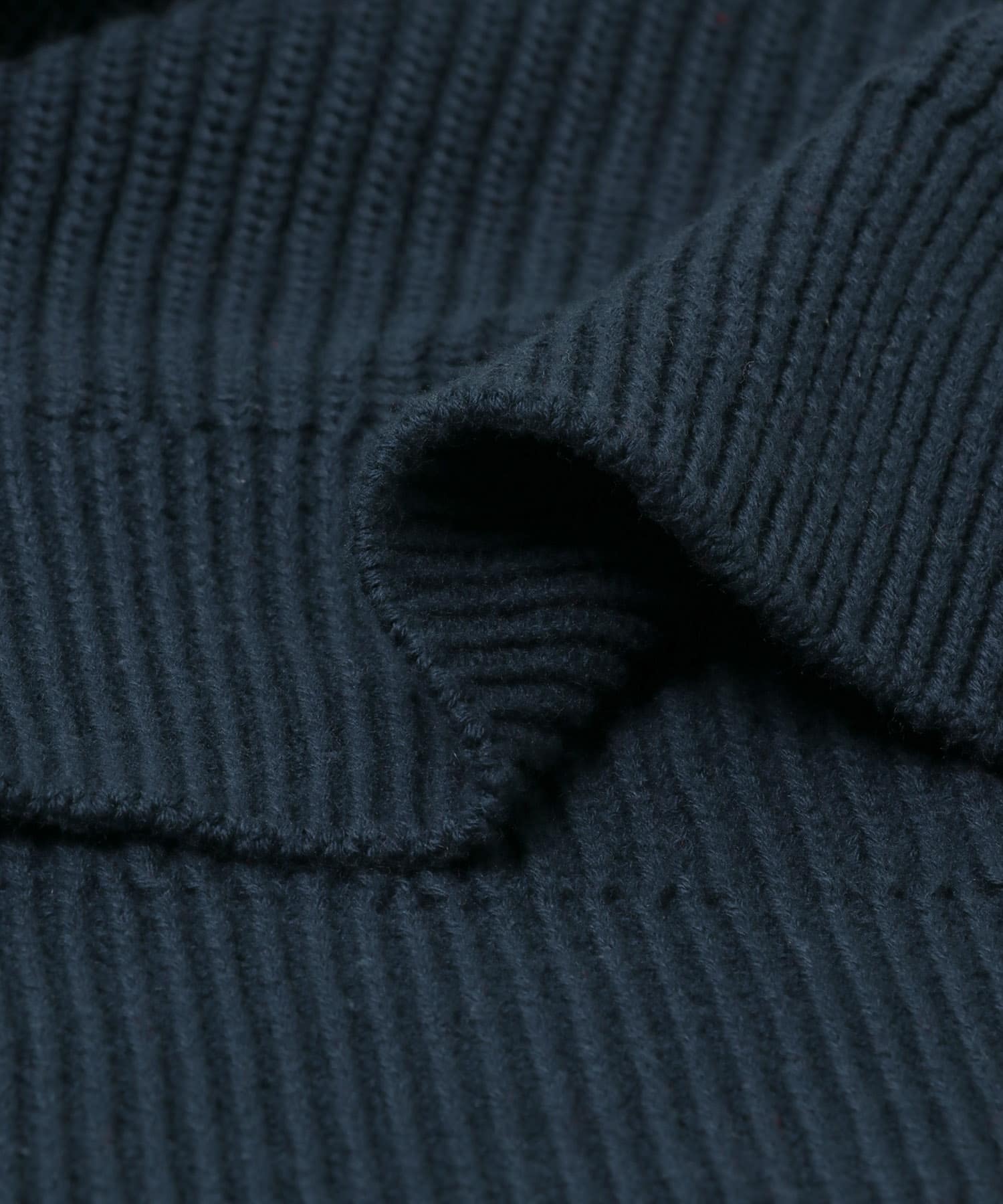 ダブルジップニットカーディガン D.BLUE M