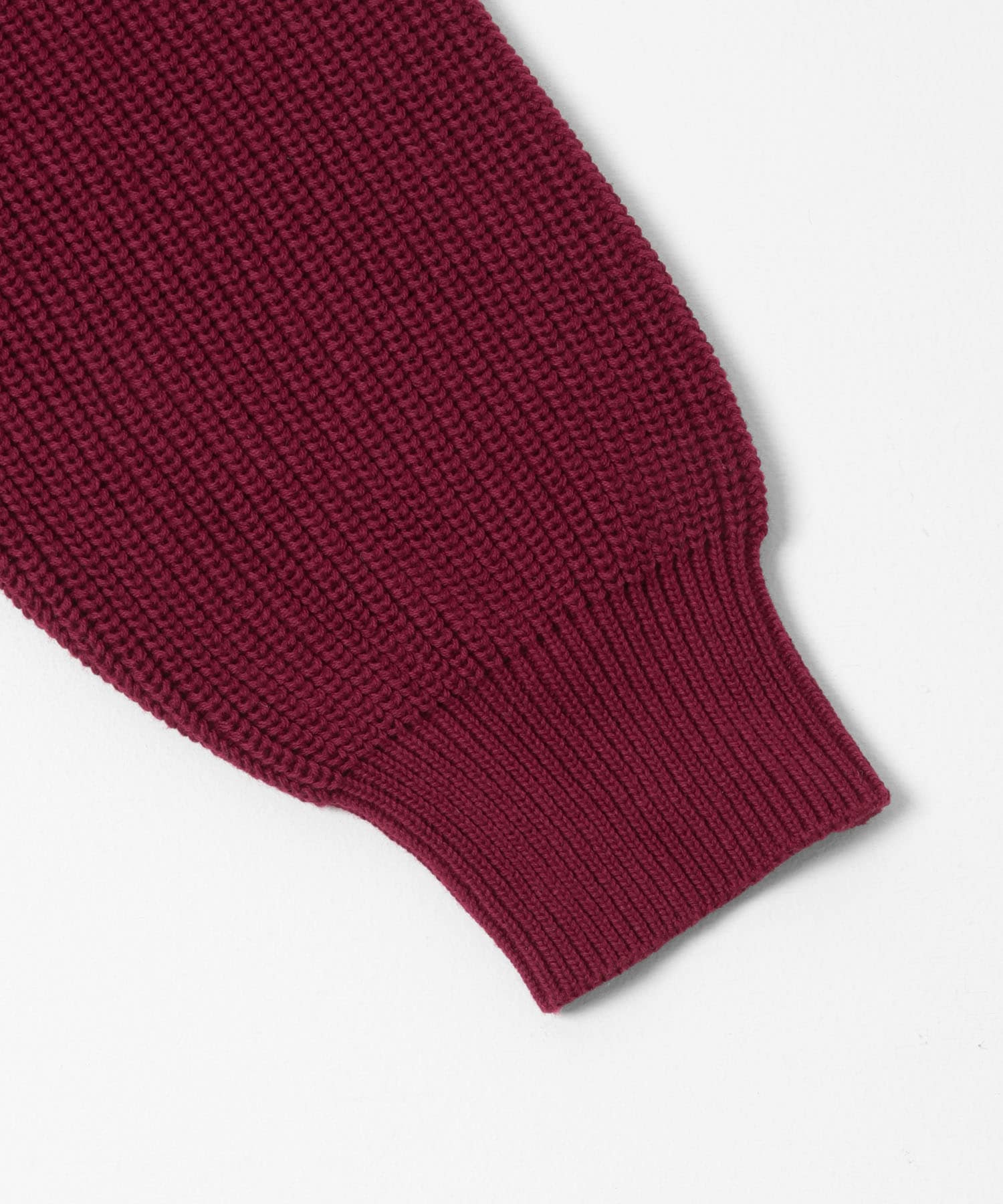 ダブルジップニットカーディガン RED M