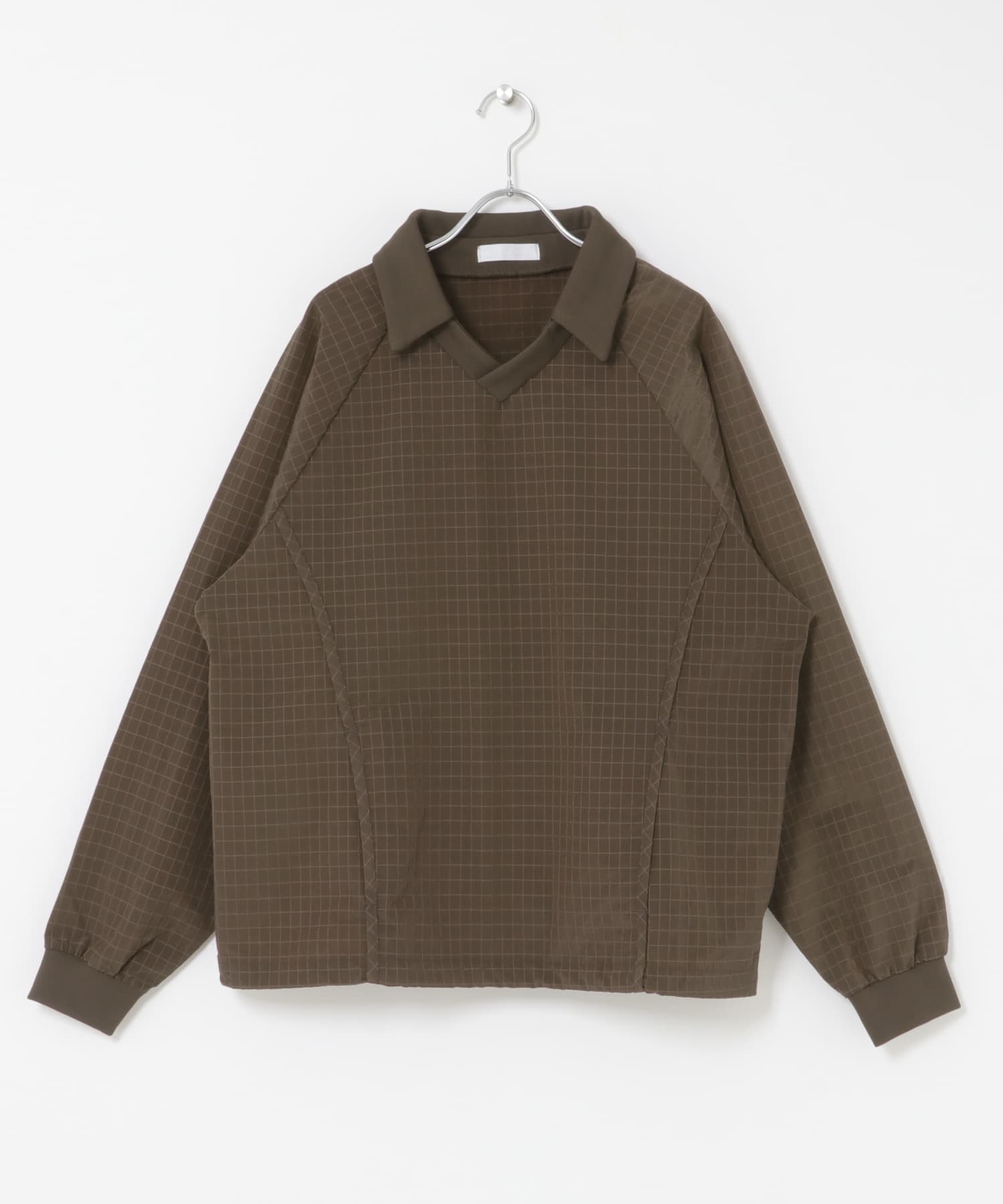 リップストップナイロンプルオーバー BROWN M