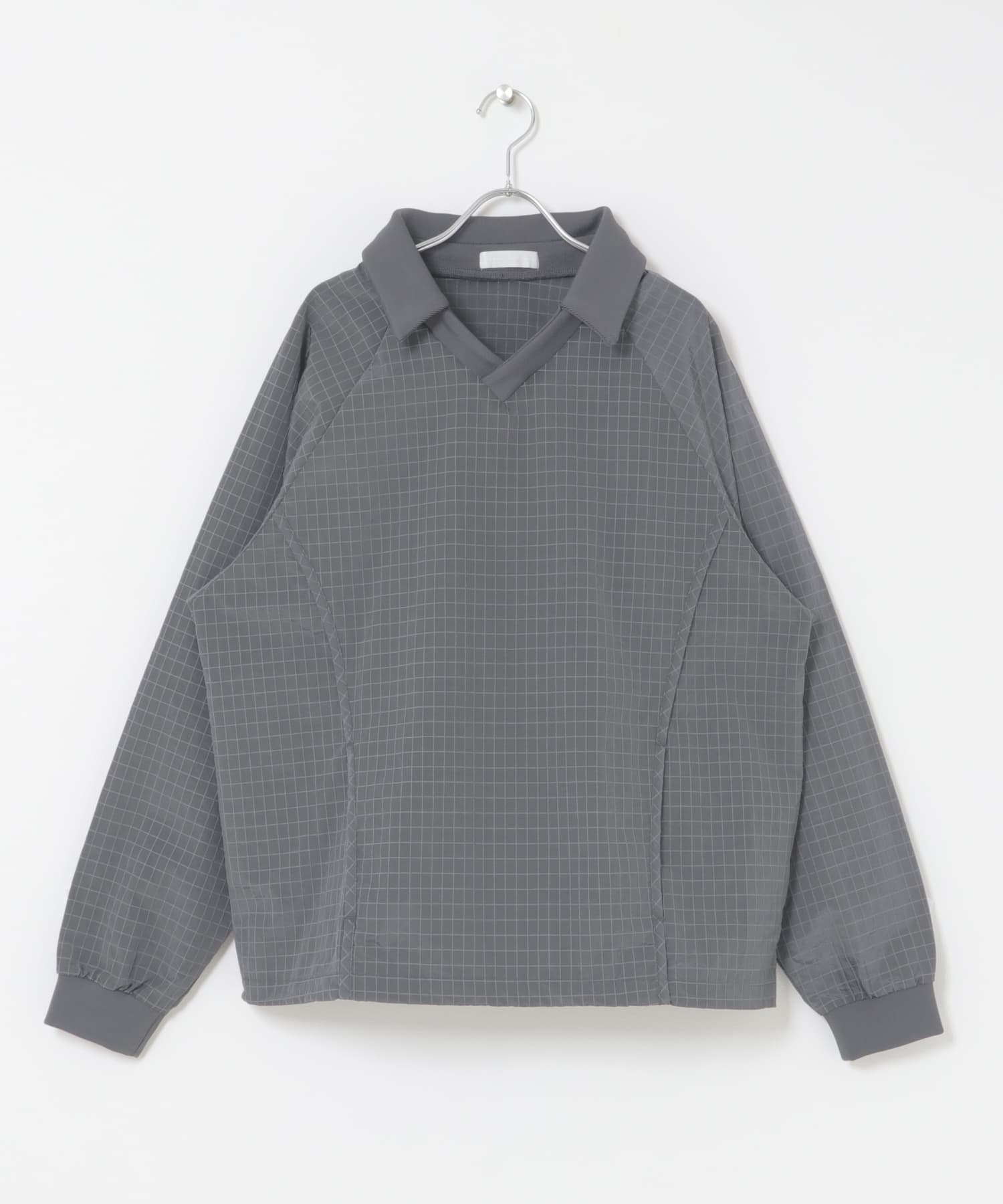 リップストップナイロンプルオーバー GRAY M