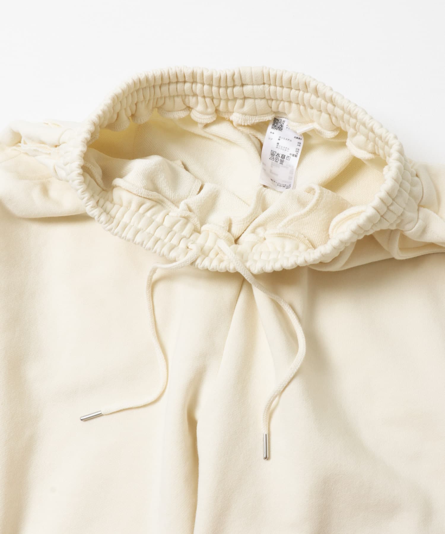 スウェットタックワイドパンツ IVORY M