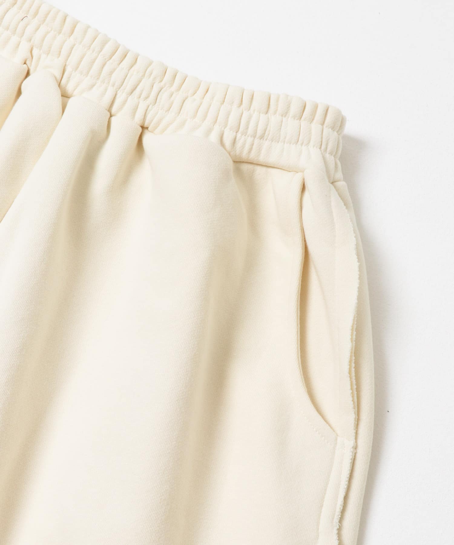 スウェットタックワイドパンツ IVORY M