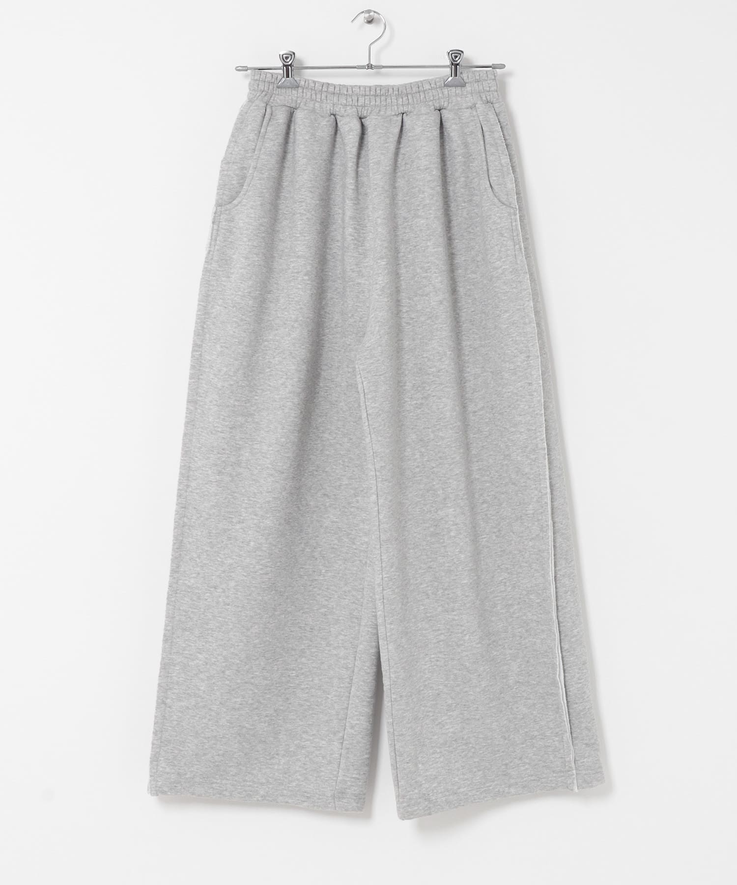 スウェットタックワイドパンツ GRAY M