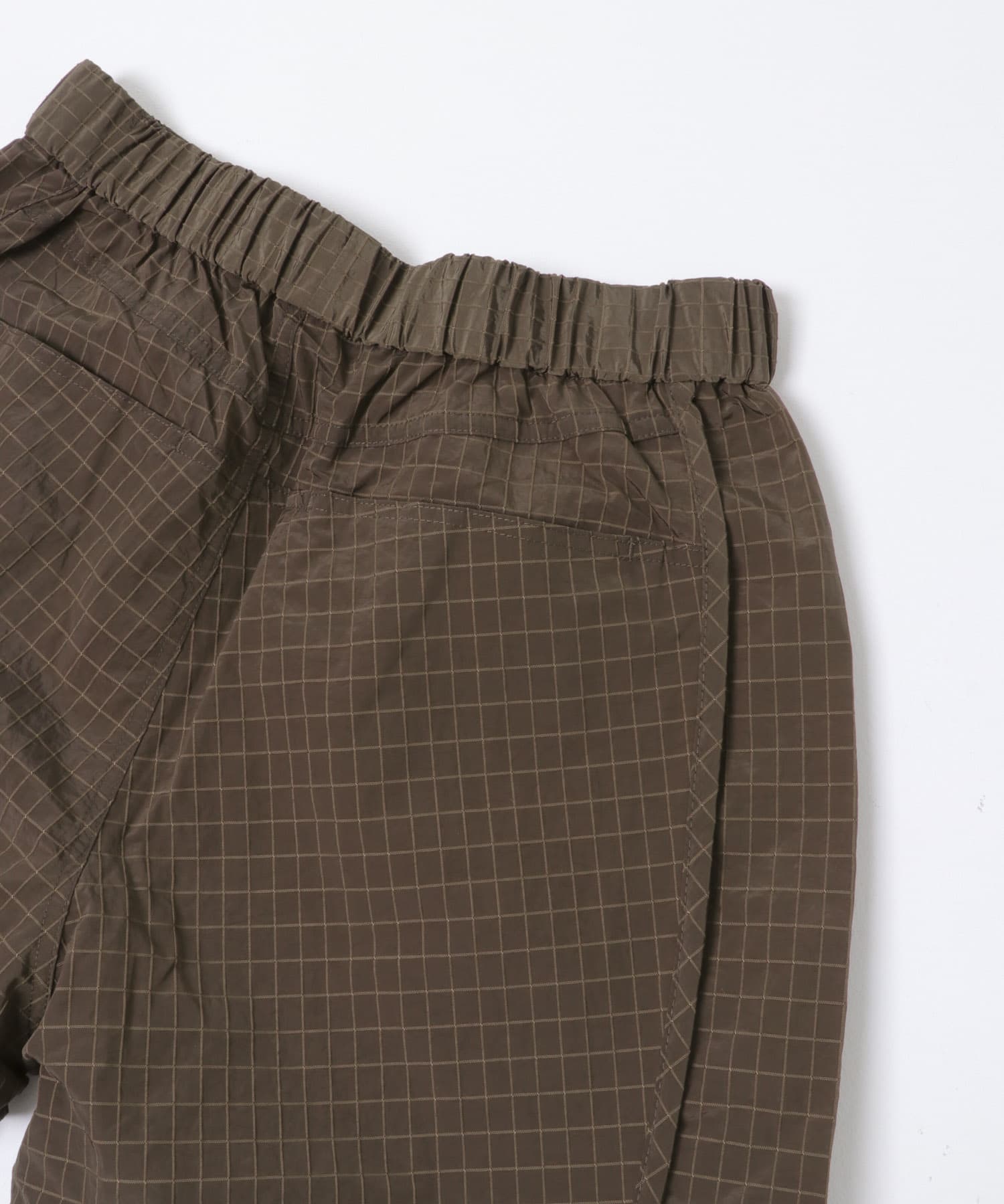 リップストップナイロンワイドスラックス BROWN M