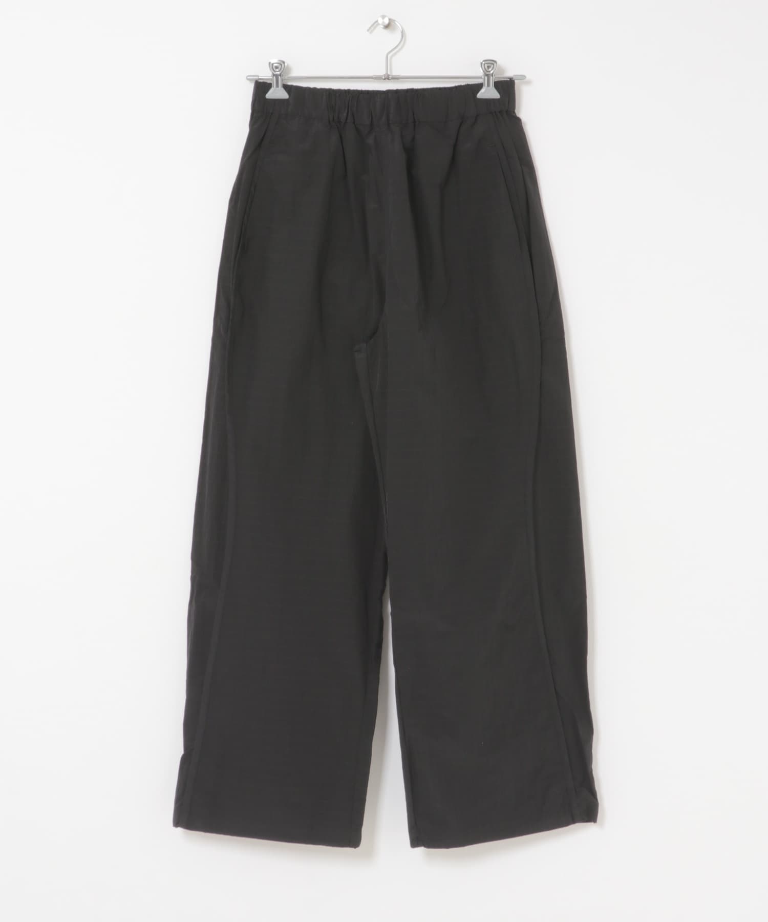 リップストップナイロンワイドスラックス BLACK M