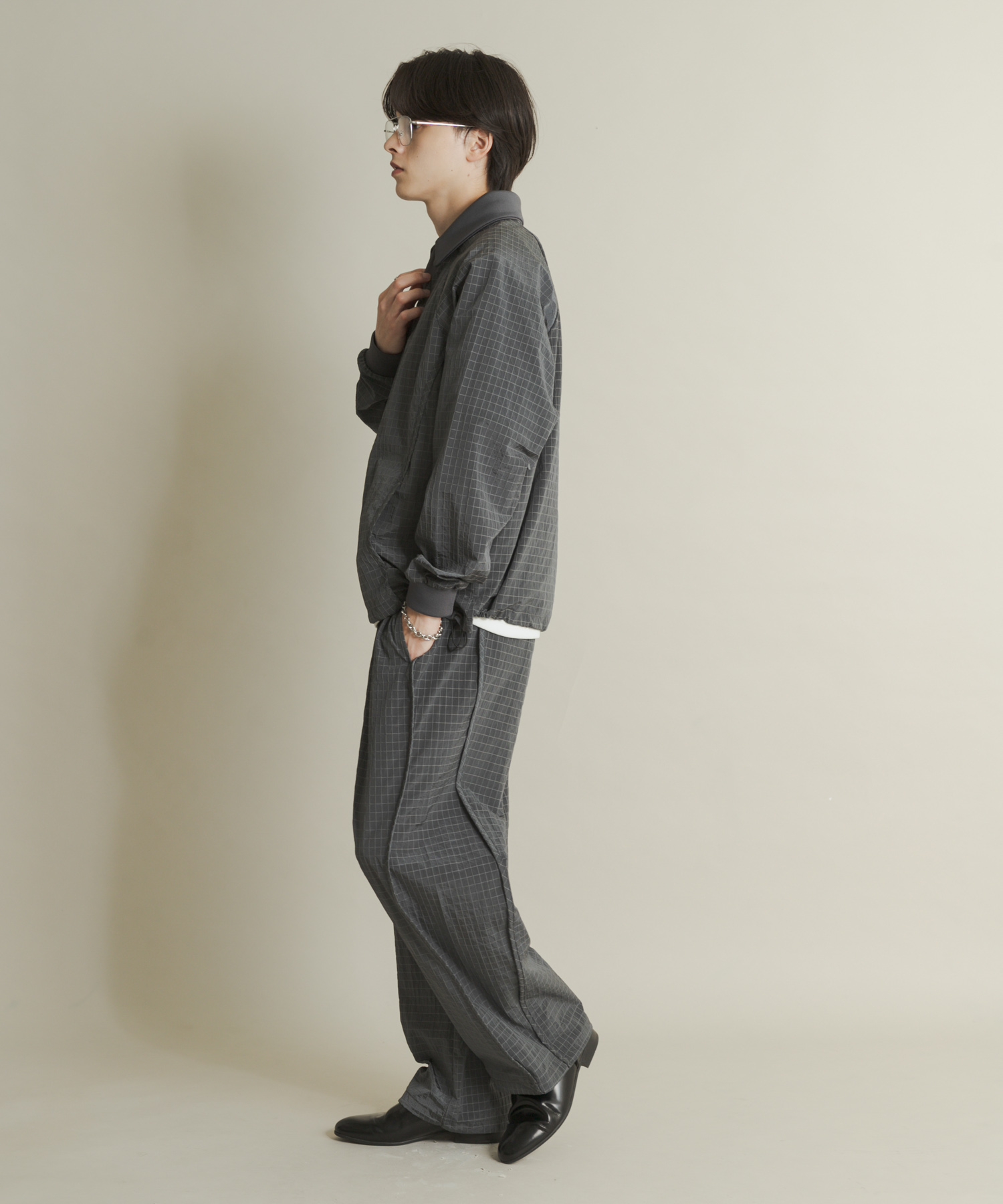 リップストップナイロンワイドスラックス(M BLACK): ボトム｜URBAN