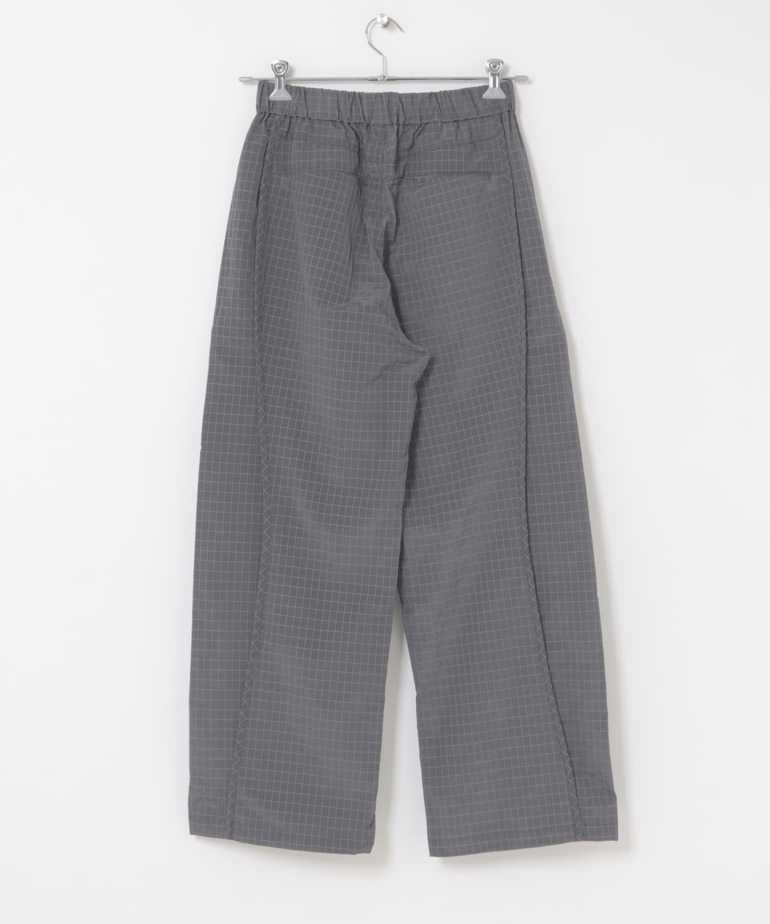リップストップナイロンワイドスラックス GRAY M