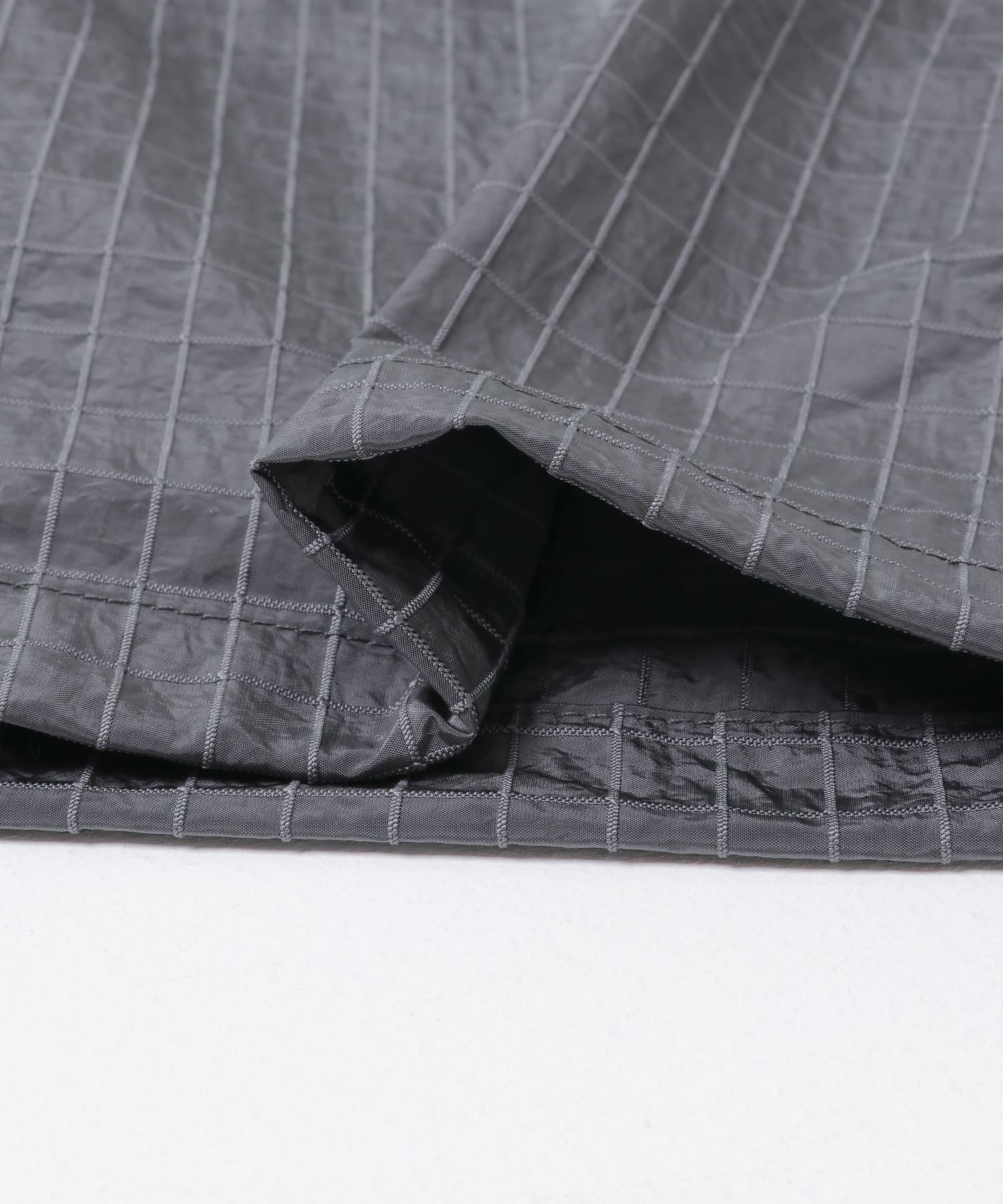 リップストップナイロンワイドスラックス GRAY M