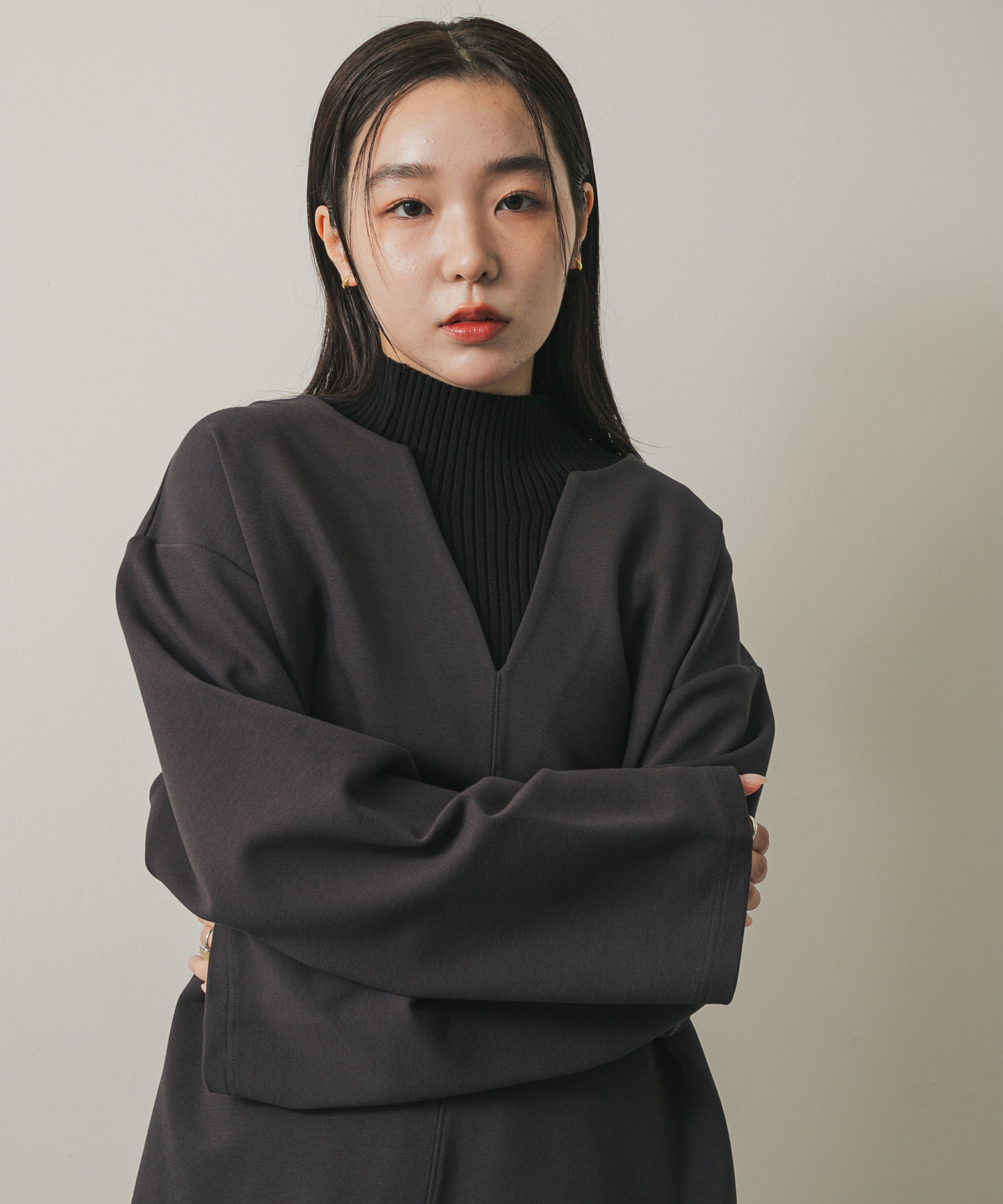 身長：158cm サイズ：one