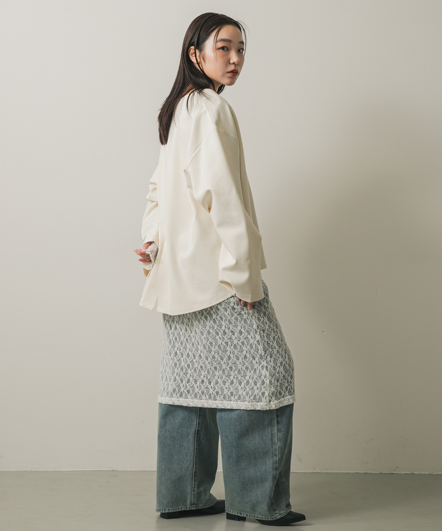 身長：158cm サイズ：one