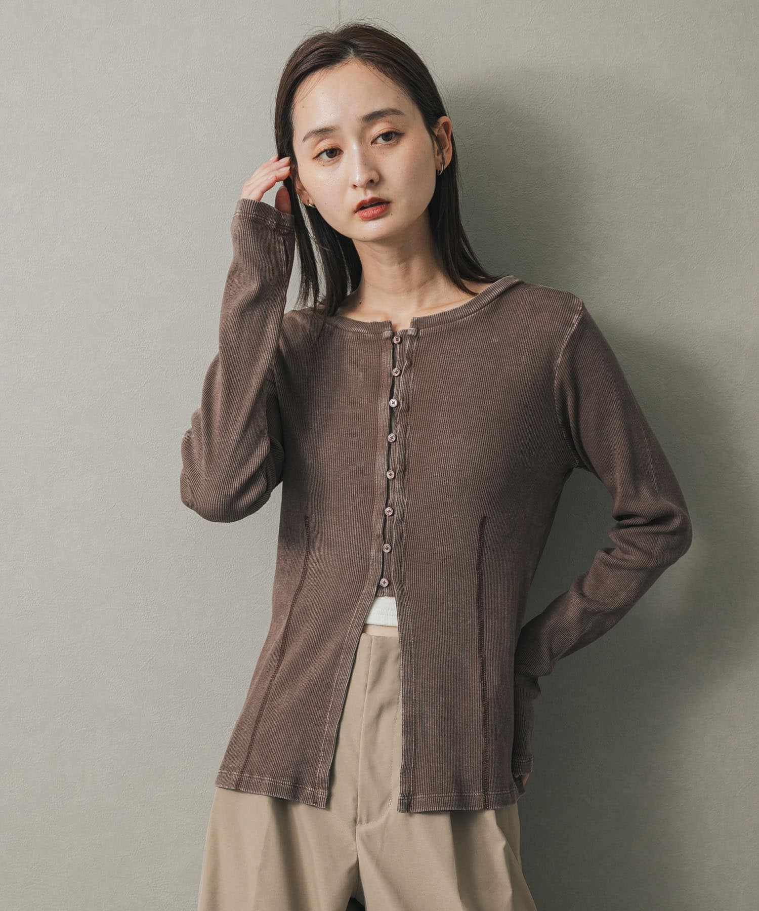 身長：169cm サイズ：one