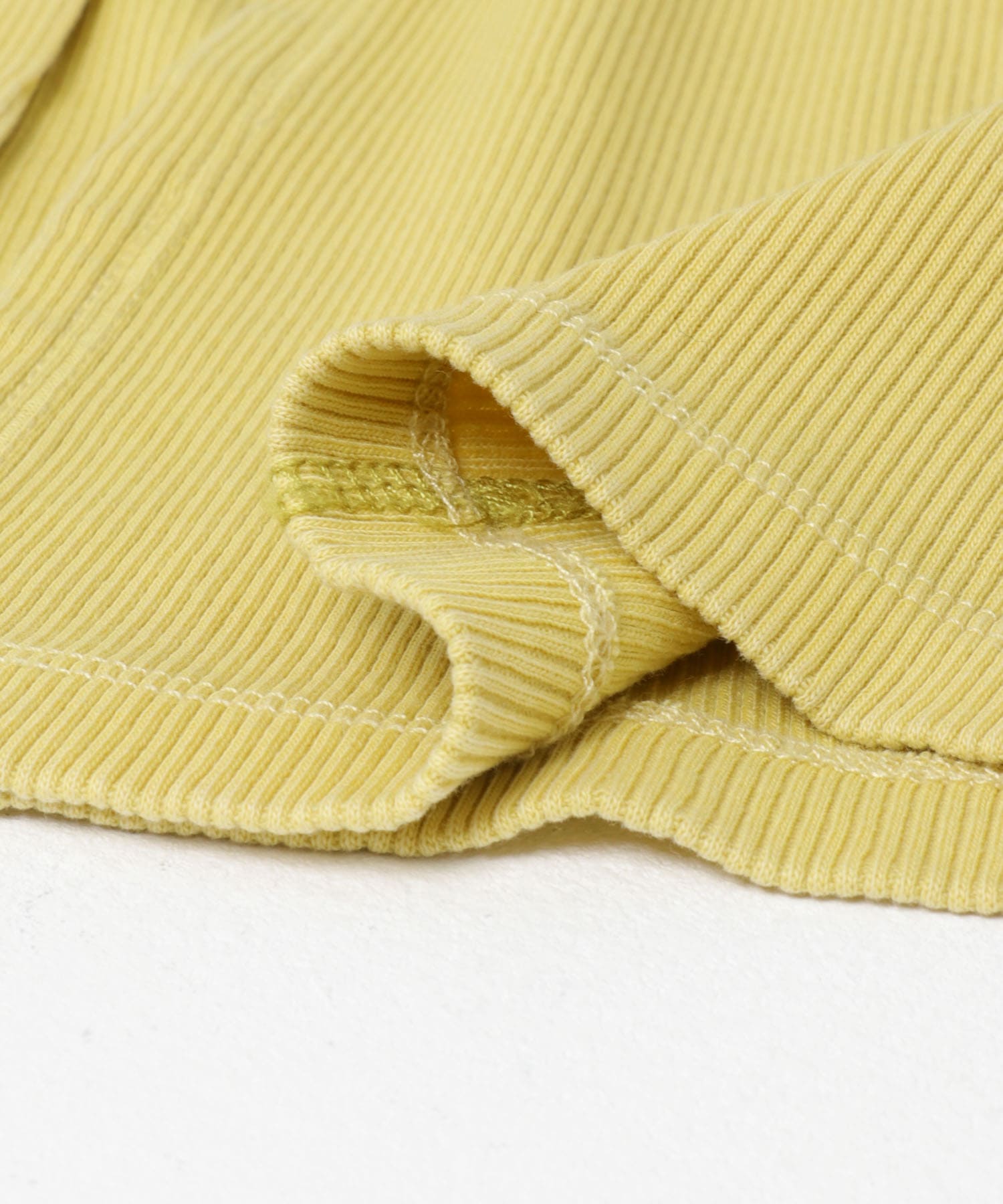 フロントボタンリブトップ YELLOW one