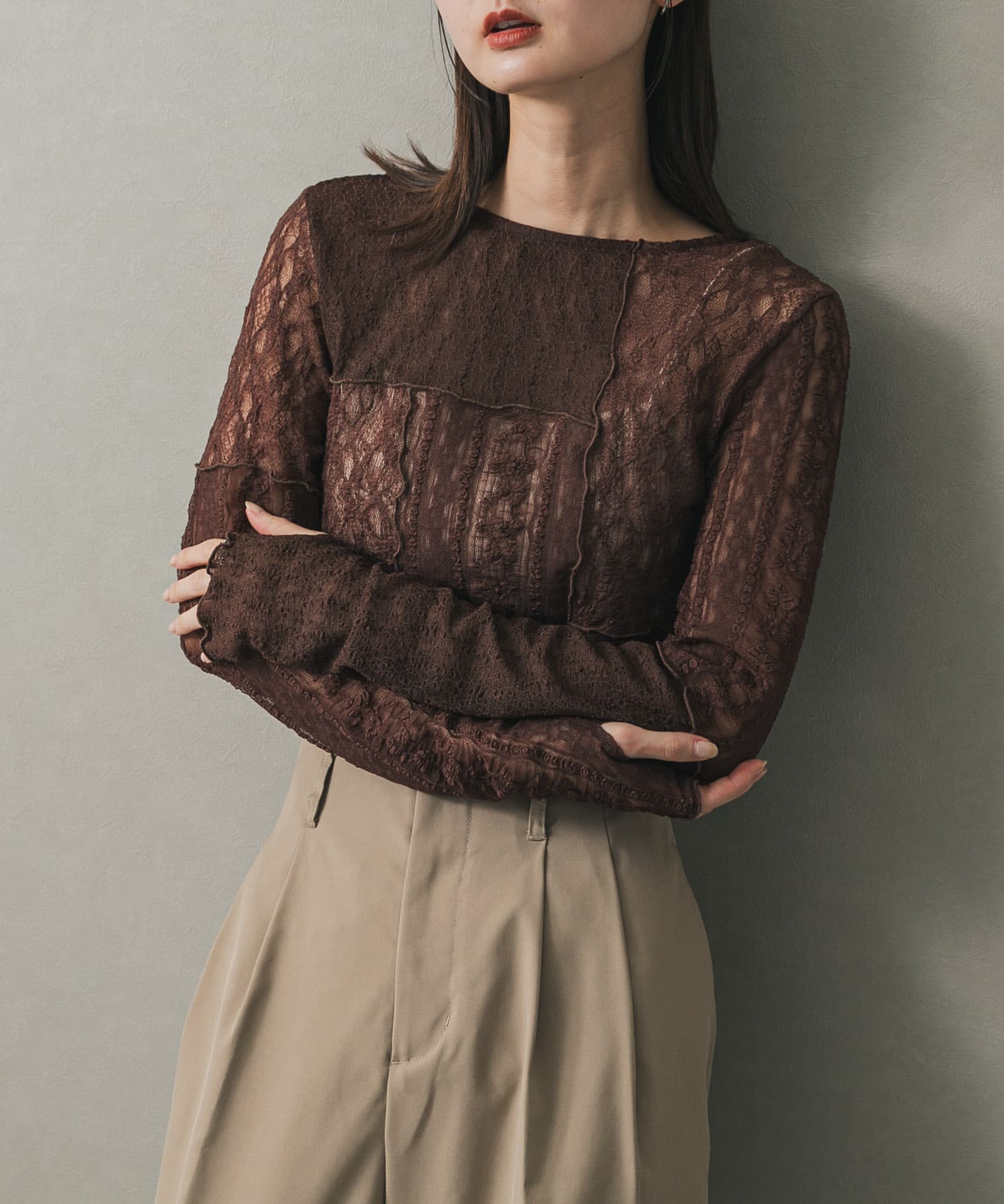 パッチワークレーストップ