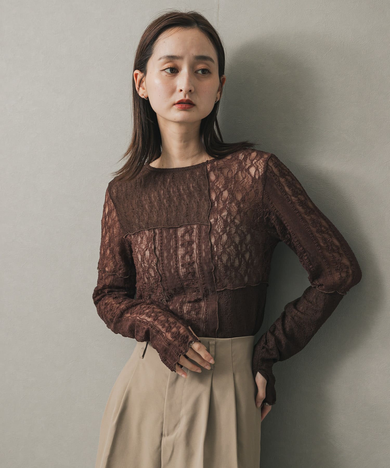 身長：169cm サイズ：one