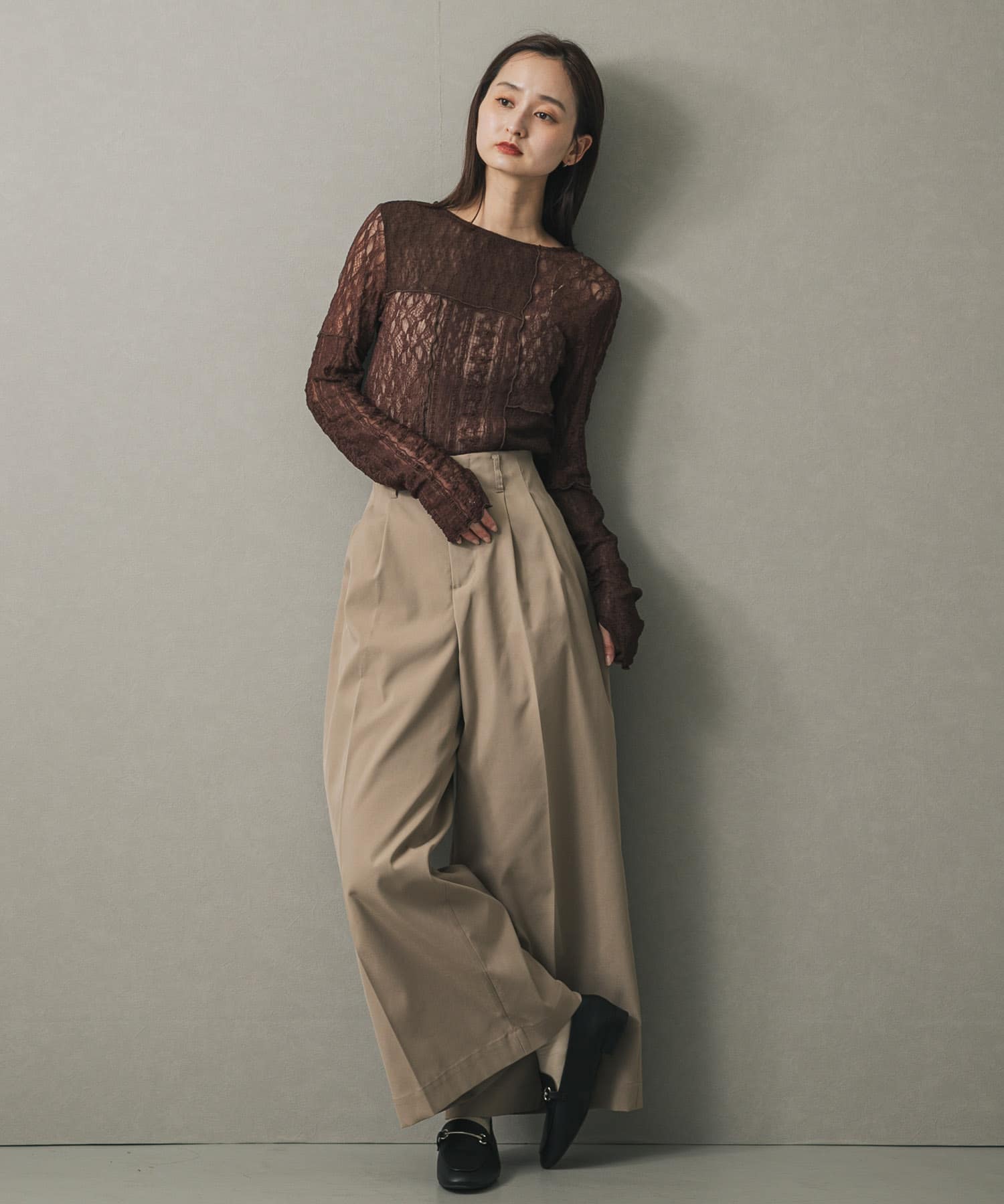 身長：169cm サイズ：one