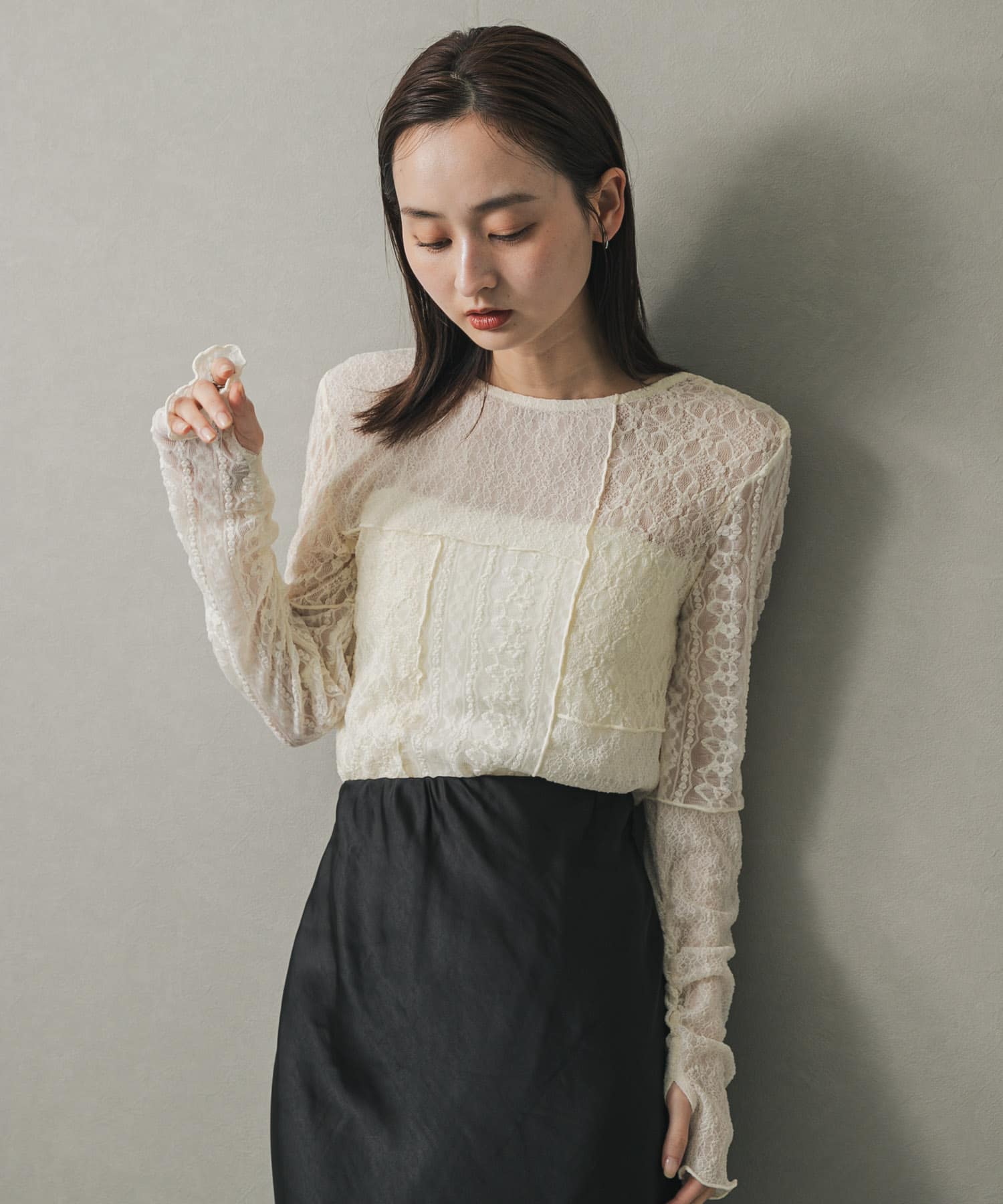 身長：169cm サイズ：one