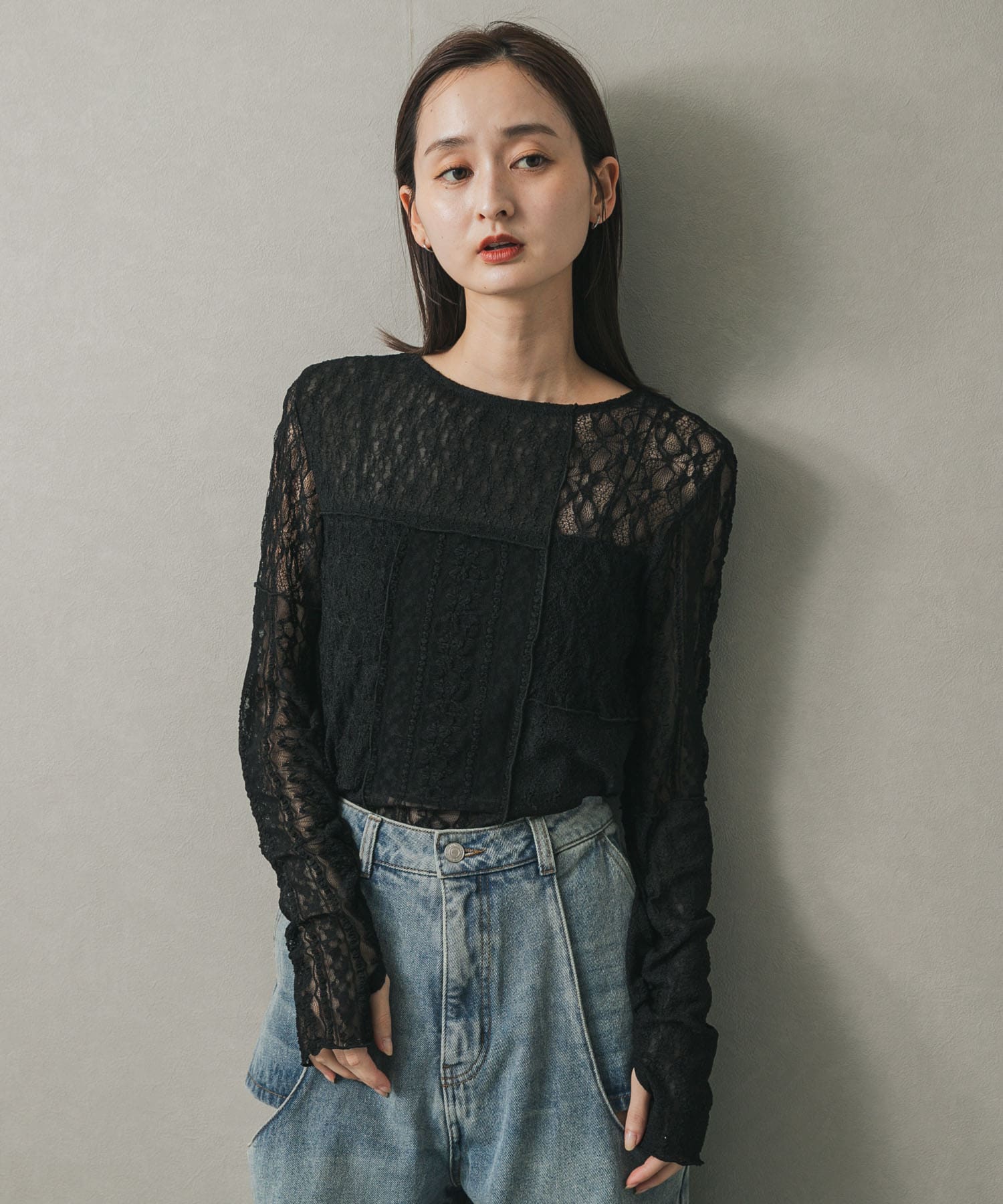 身長：169cm サイズ：one