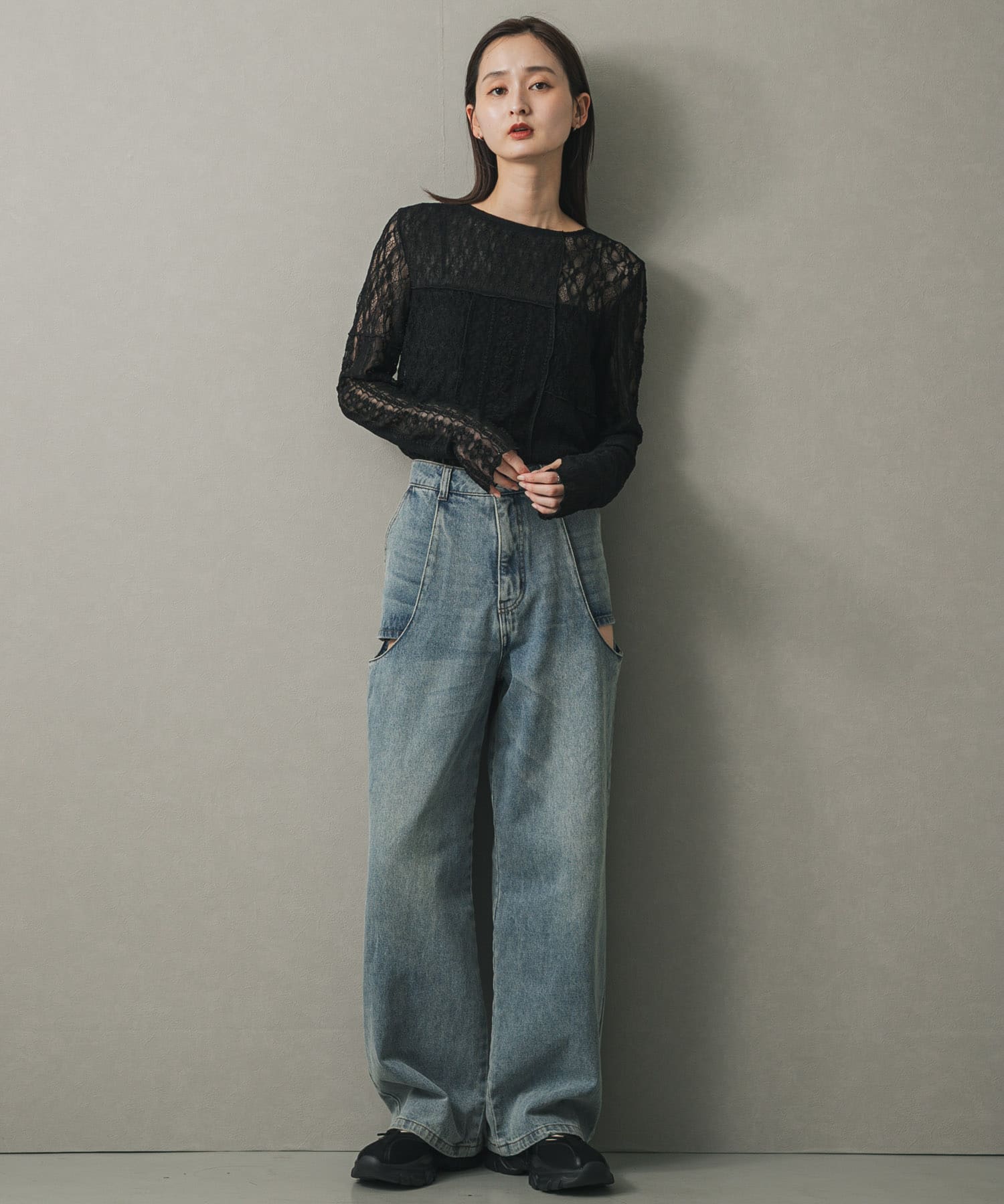 身長：169cm サイズ：one