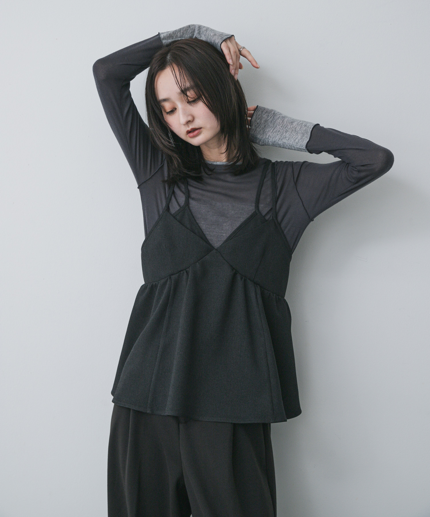 レイヤードメローTシャツ