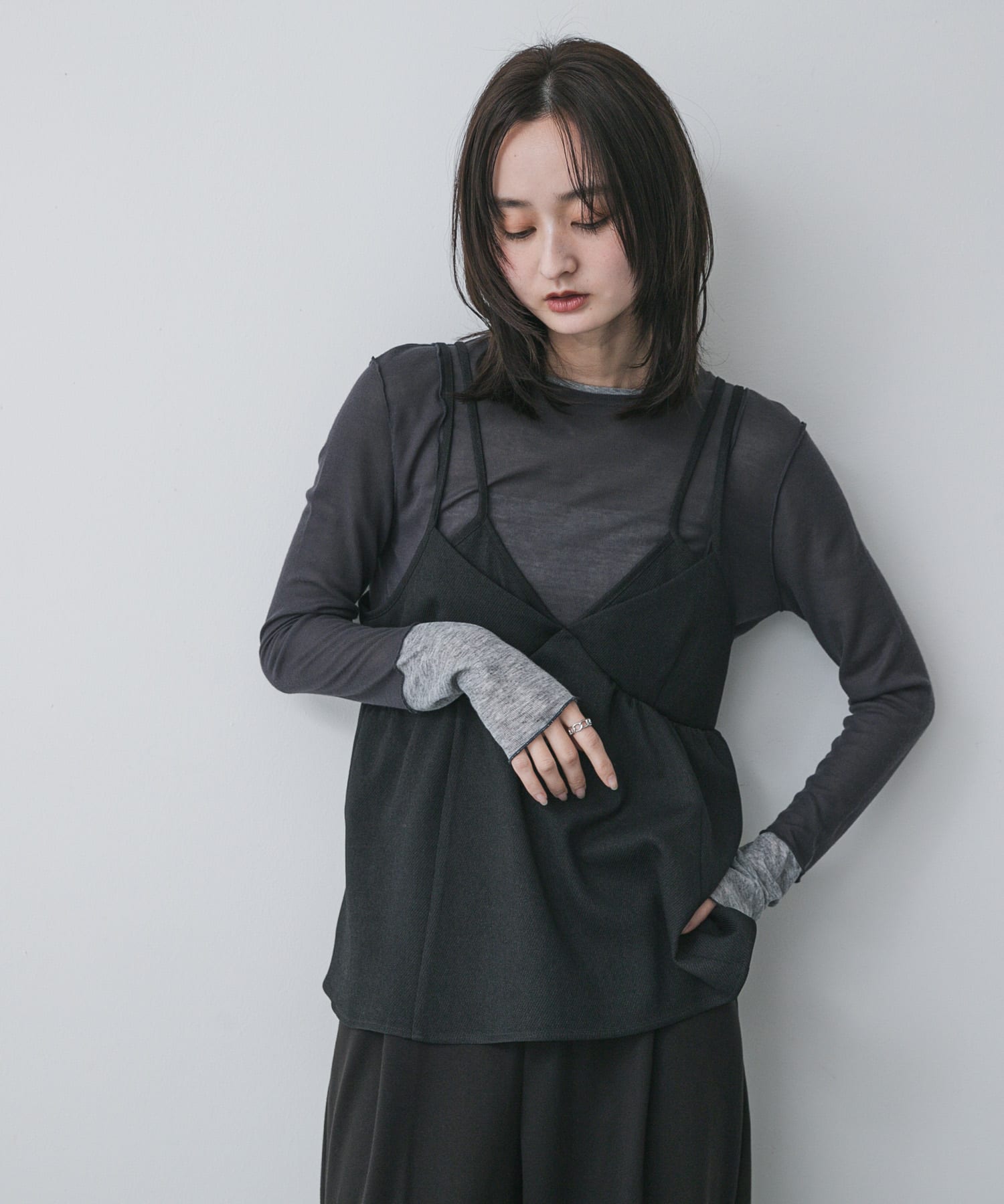 身長：169cm サイズ：one