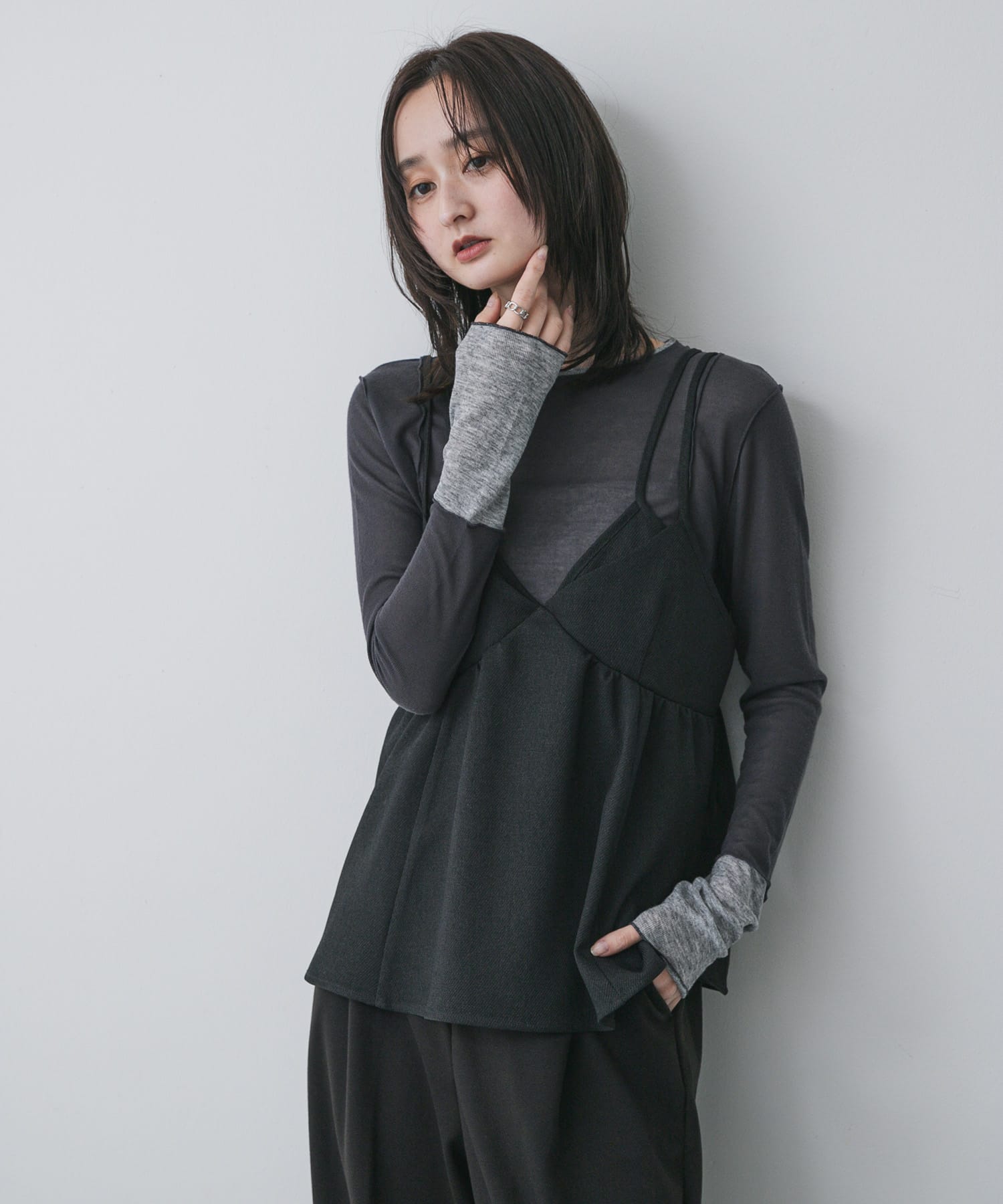身長：169cm サイズ：one