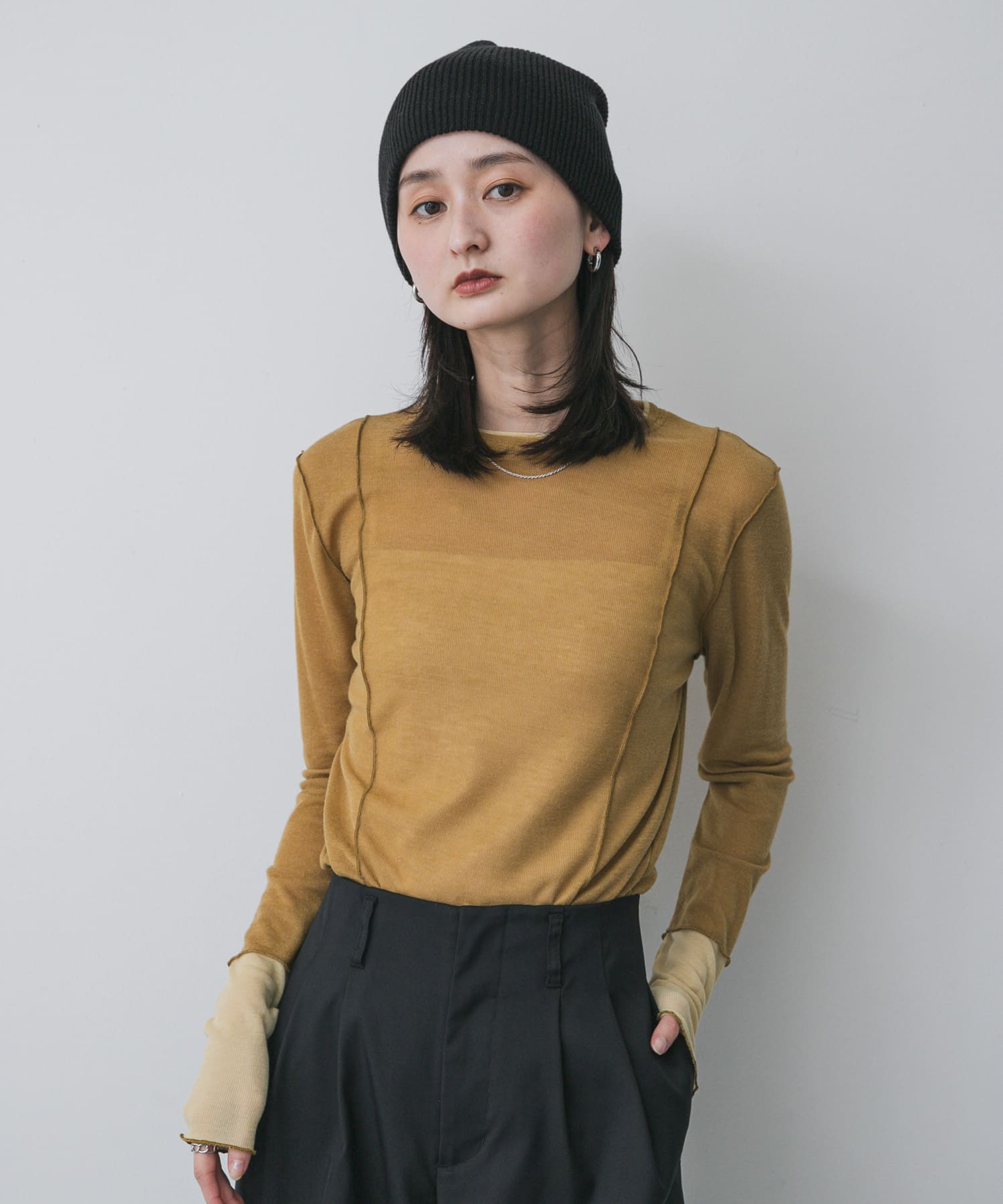 身長：169cm サイズ：one