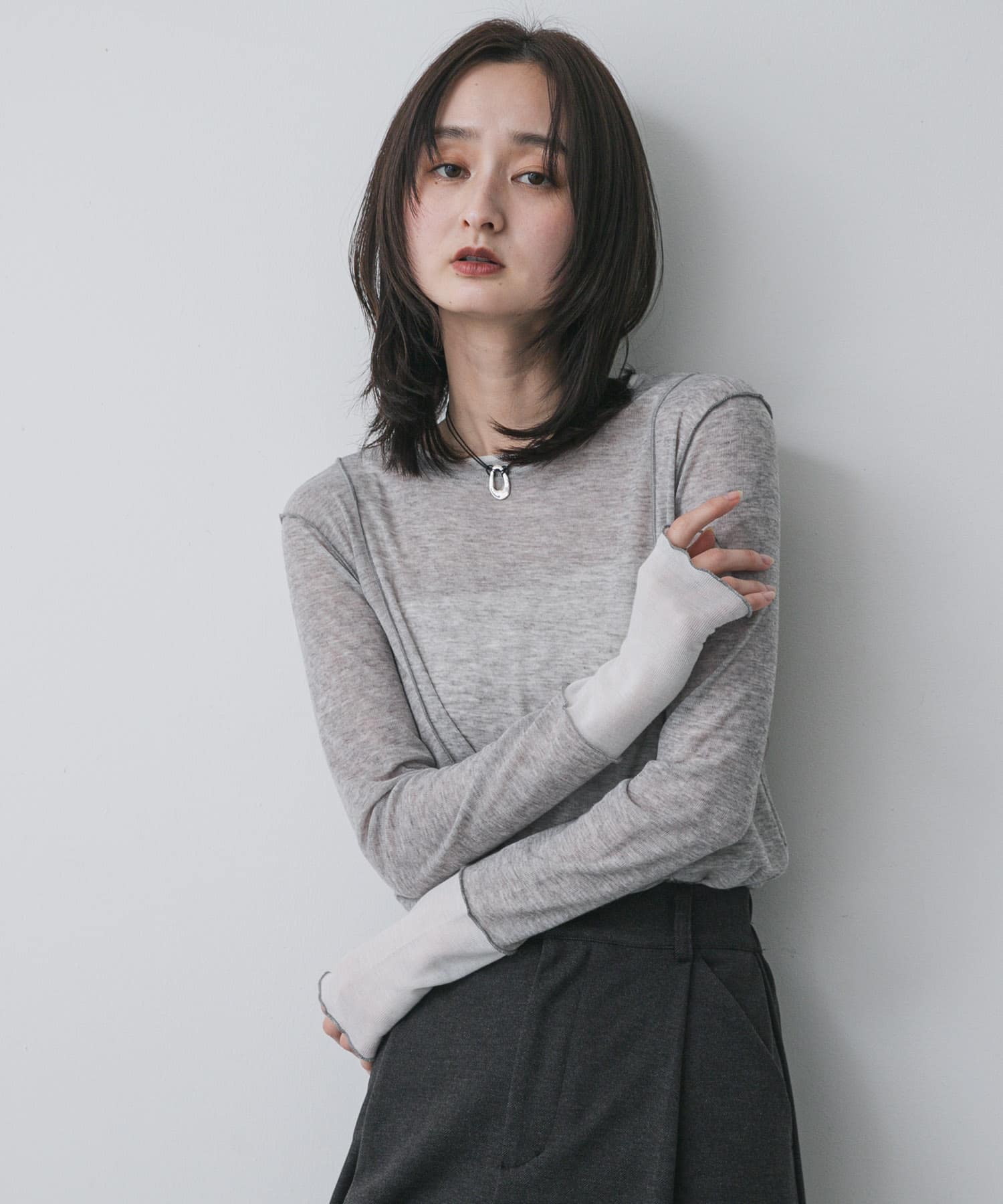 身長：169cm サイズ：one
