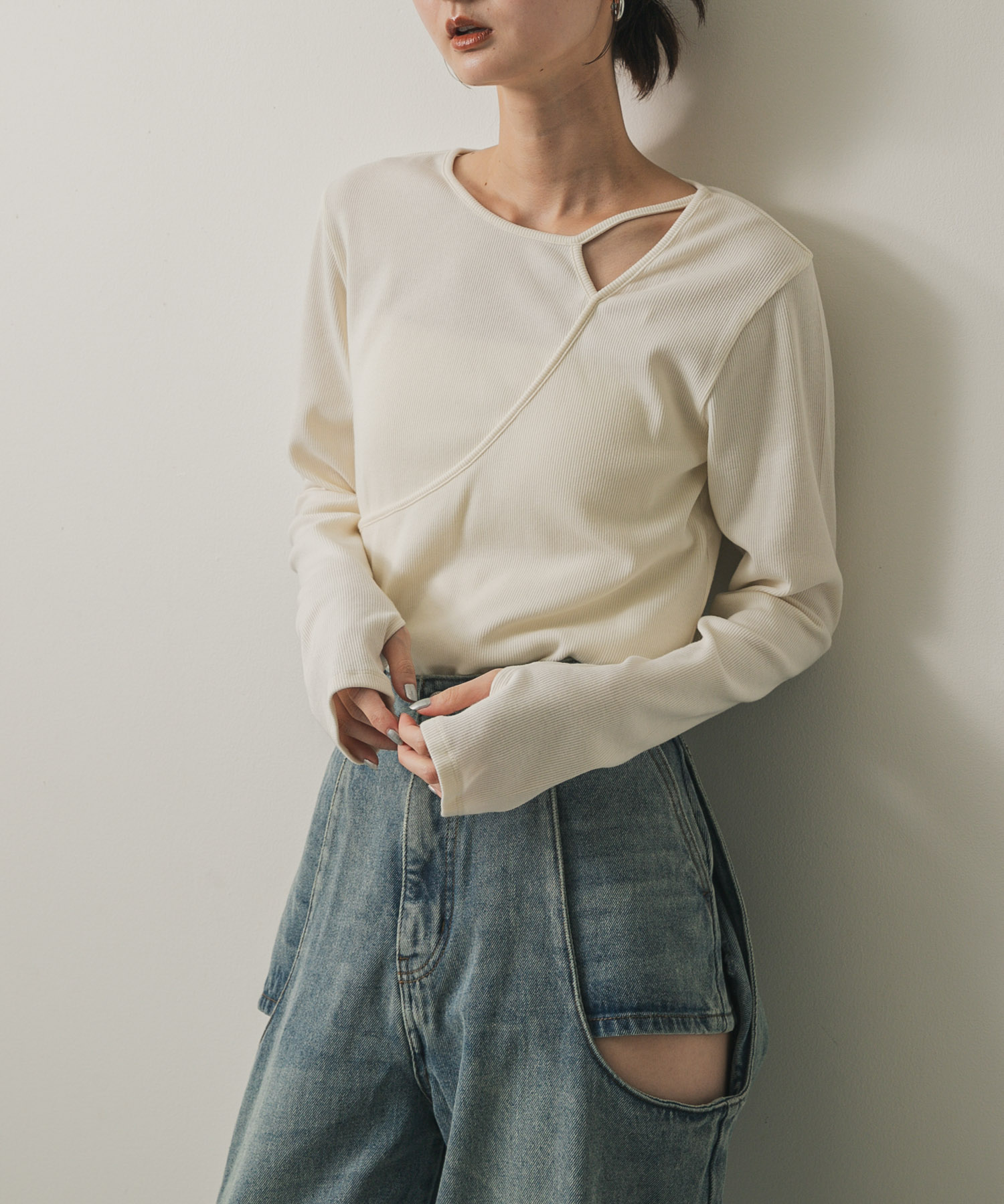 身長：169cm サイズ：one