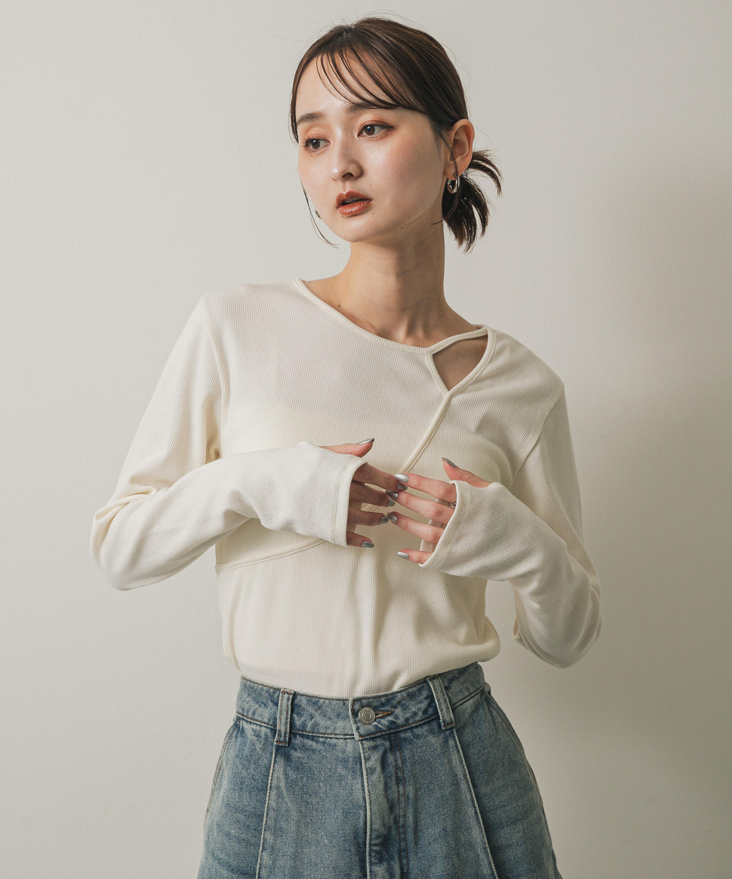 身長：169cm サイズ：one