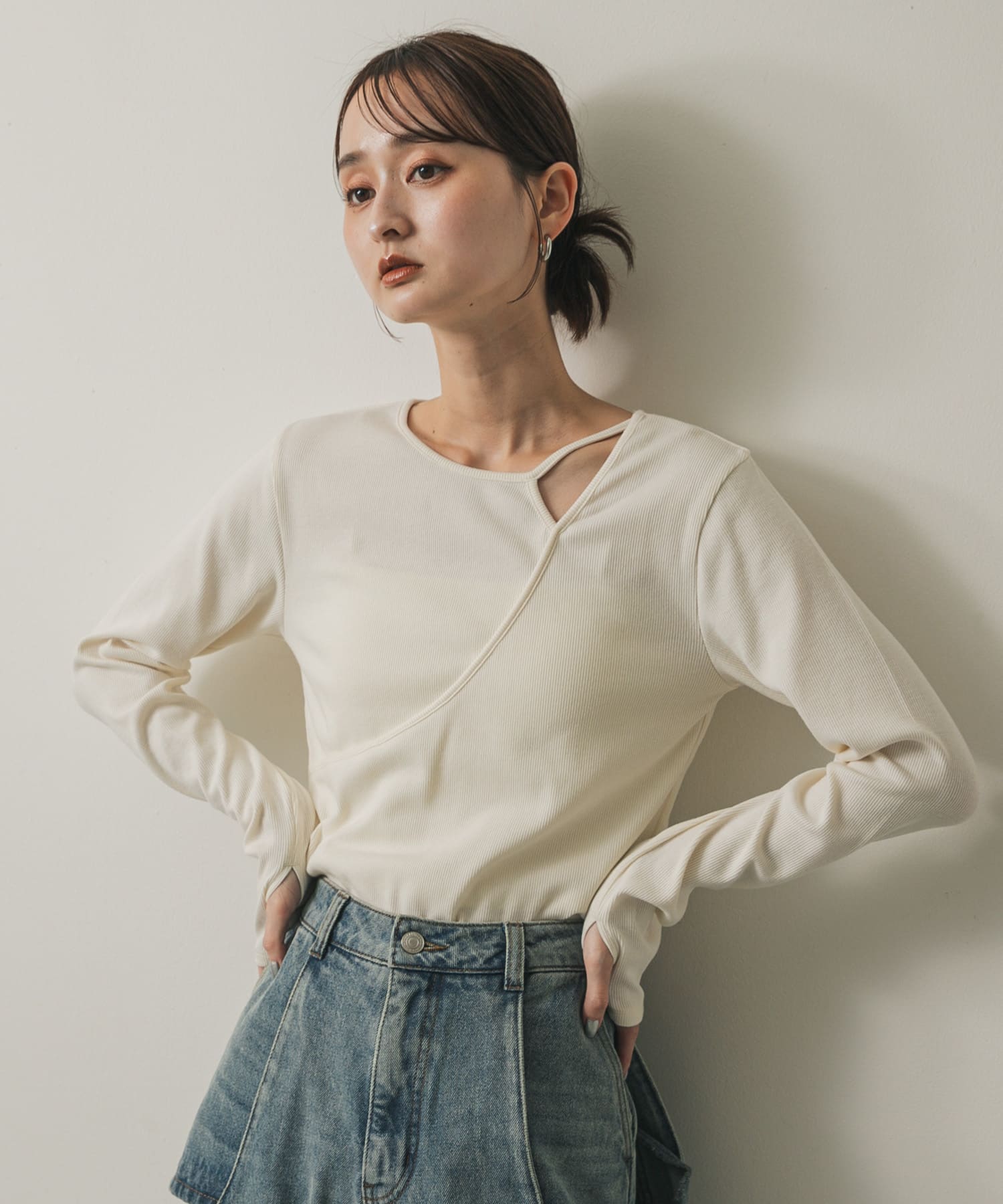 身長：169cm サイズ：one