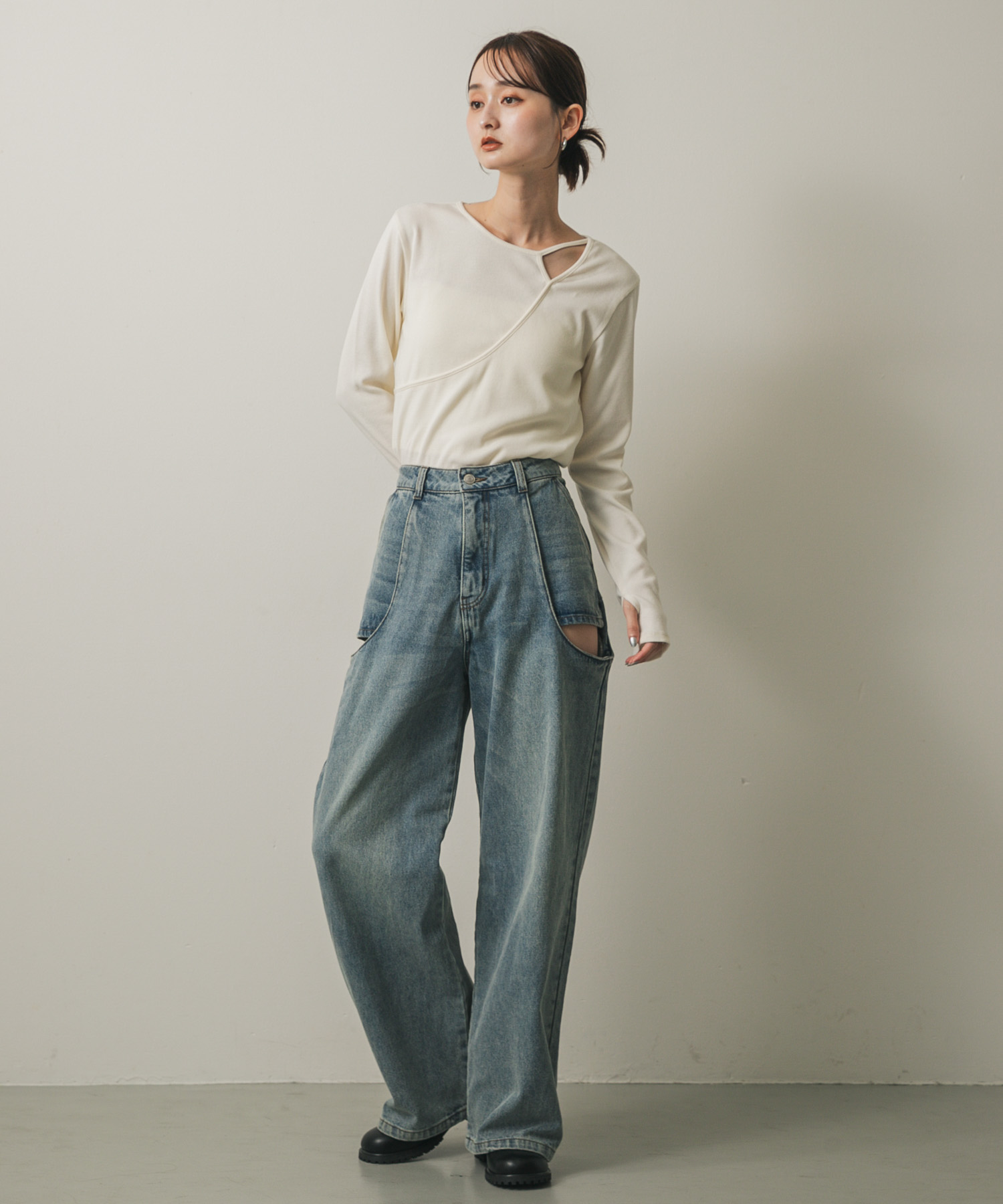 身長：169cm サイズ：one